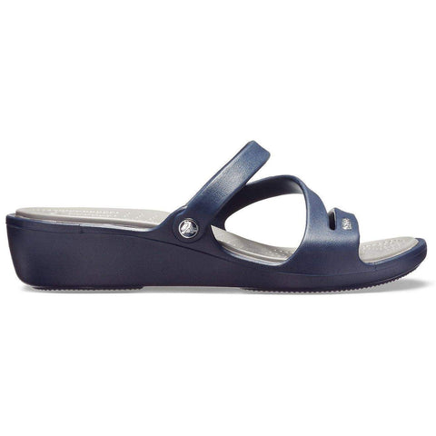 Crocs Patricia Wedge β Women, Navy/Smoke