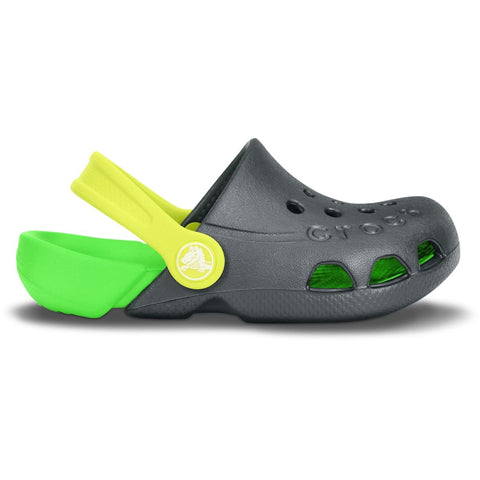 Crocs Electro Clog β Toddlers, Graphite/Neon Green