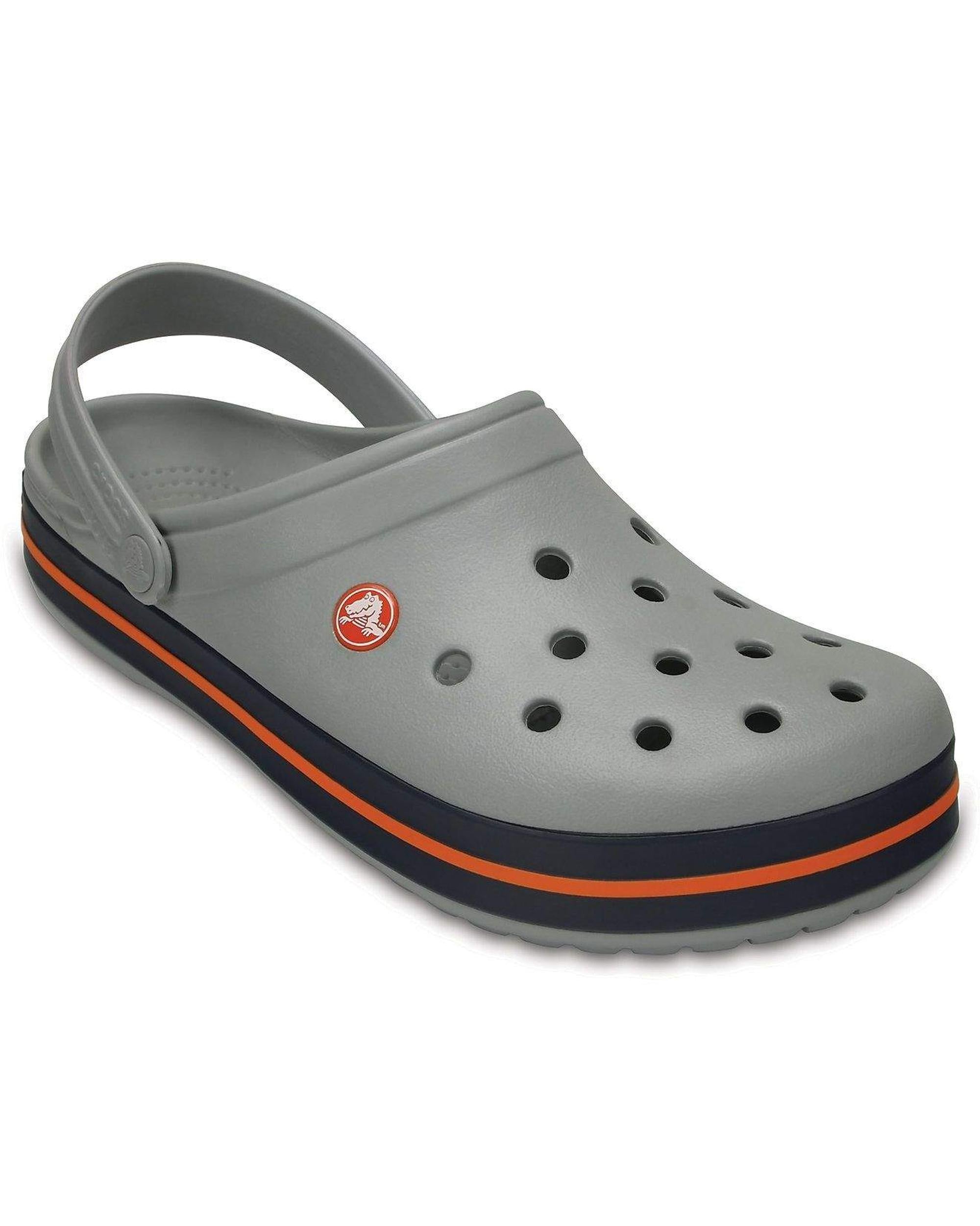 Crocband-Clog-Unisex Adult-Light Grey/Navy-11016-01U