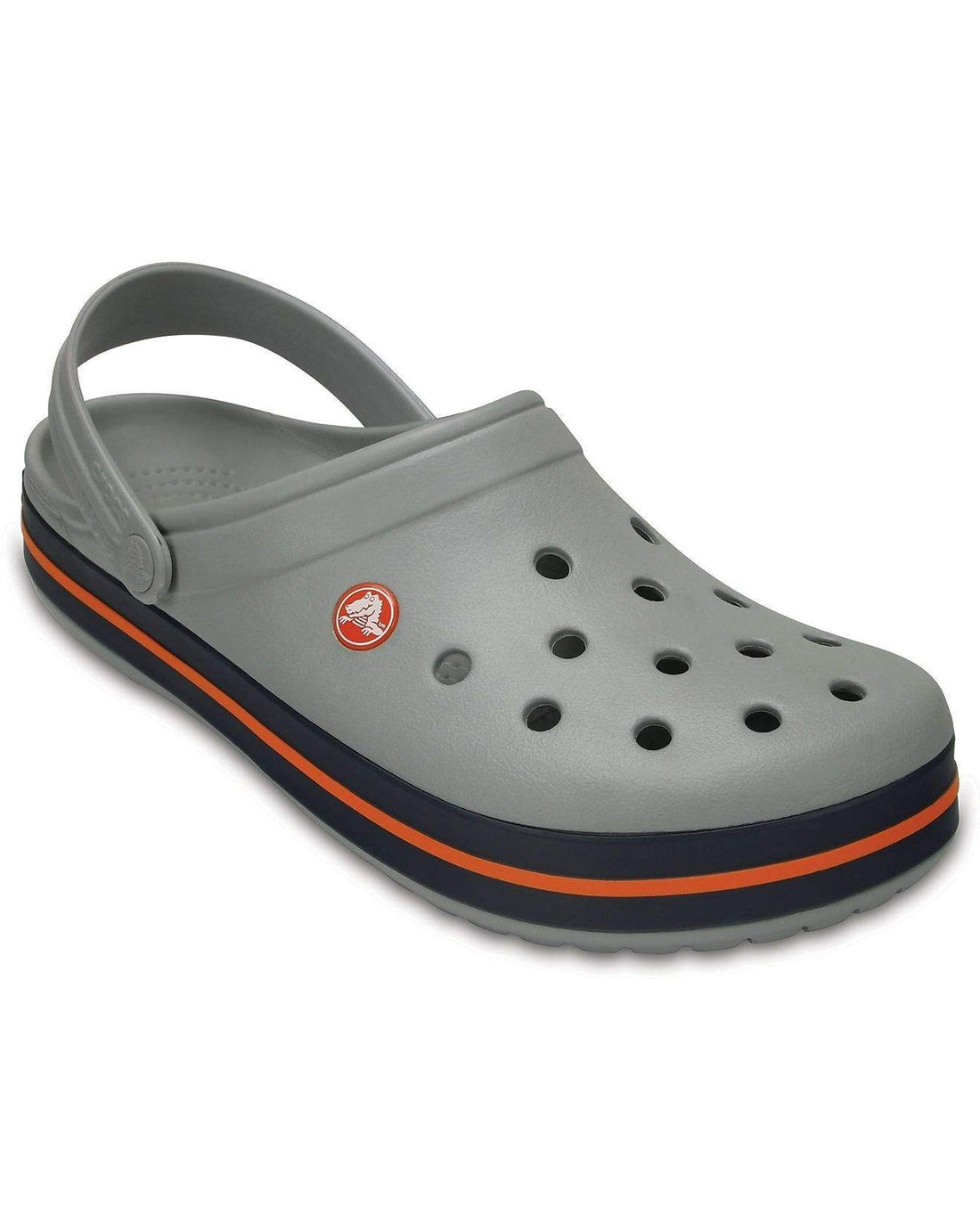 Crocs Crocband Clog β Men, Light Grey/Navy