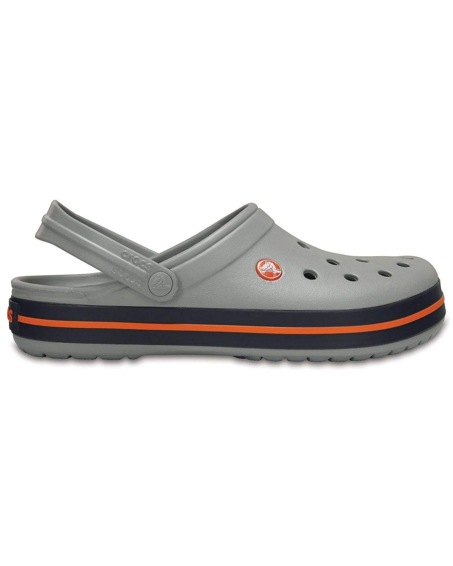 Crocband-Clog-Unisex Adult-Light Grey/Navy-11016-01U