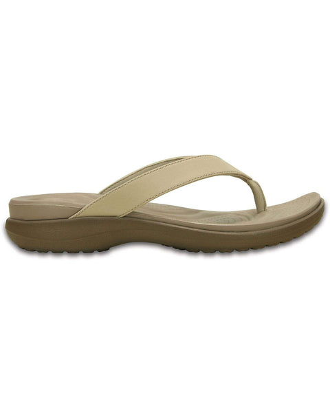Crocs Capri Flip-Flop β Women, Chai/Walnut