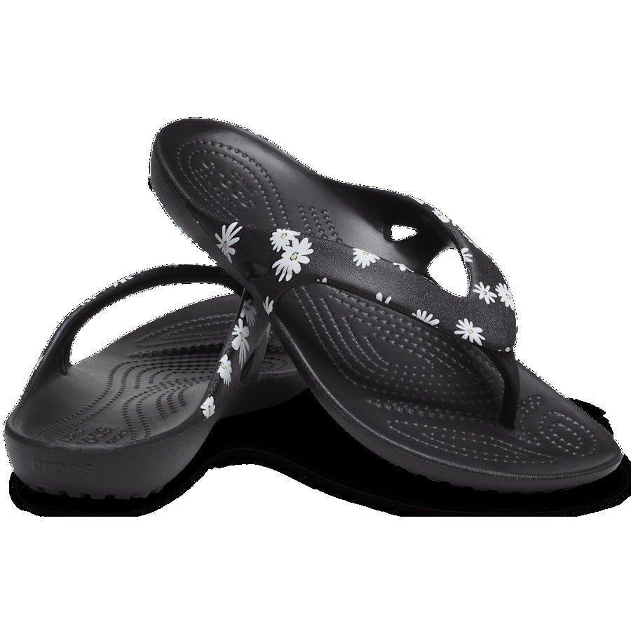 Crocs Kadee Graphic Flip W — Black/Floral (204231)