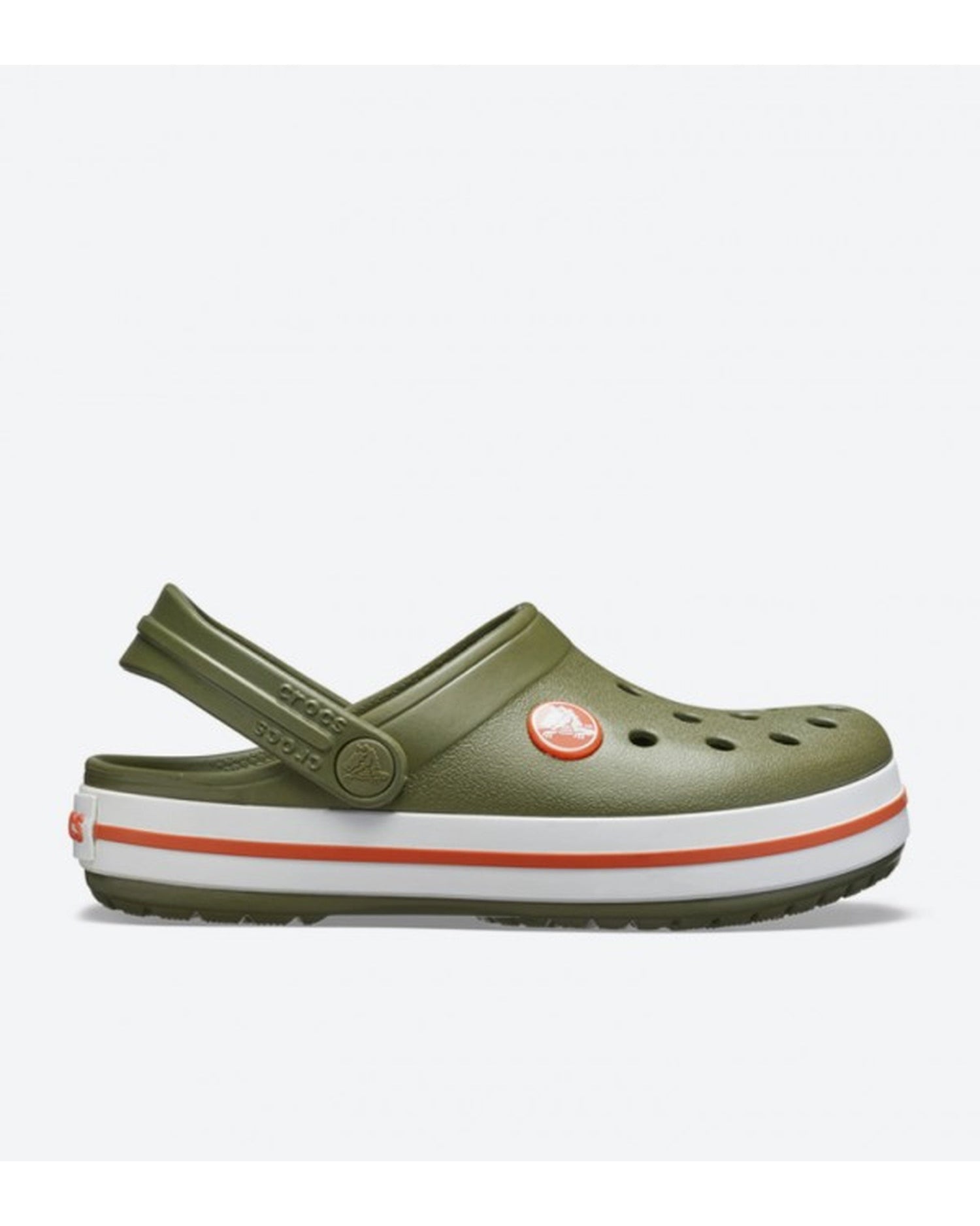 Crocband-Clog-Kids-Army Green/Burnt Sienna-204537-3TB