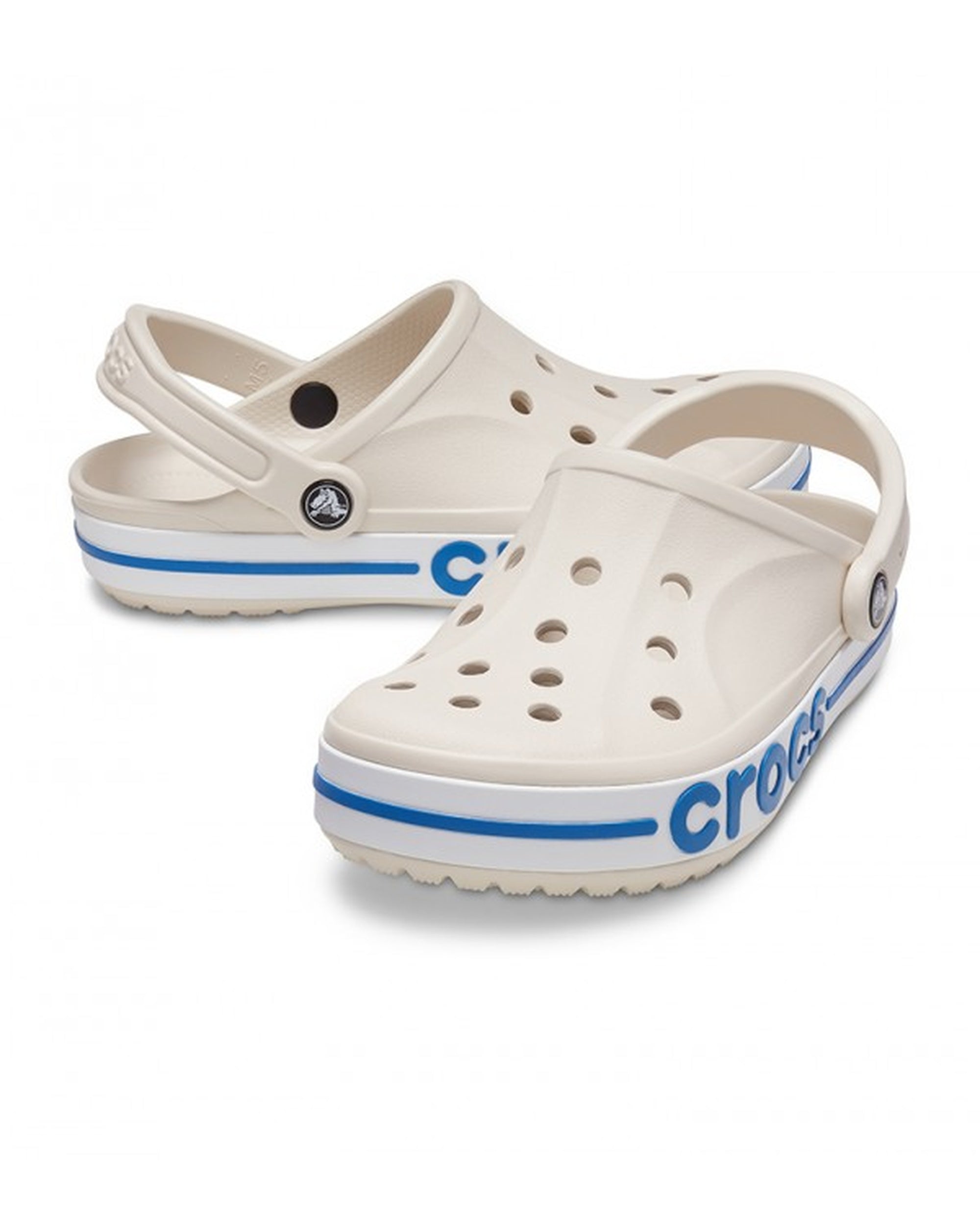 Unisex Adult-Crocs-Bayaband Clog 205089-1FN Stucco/Bright Cobalt-UK-9