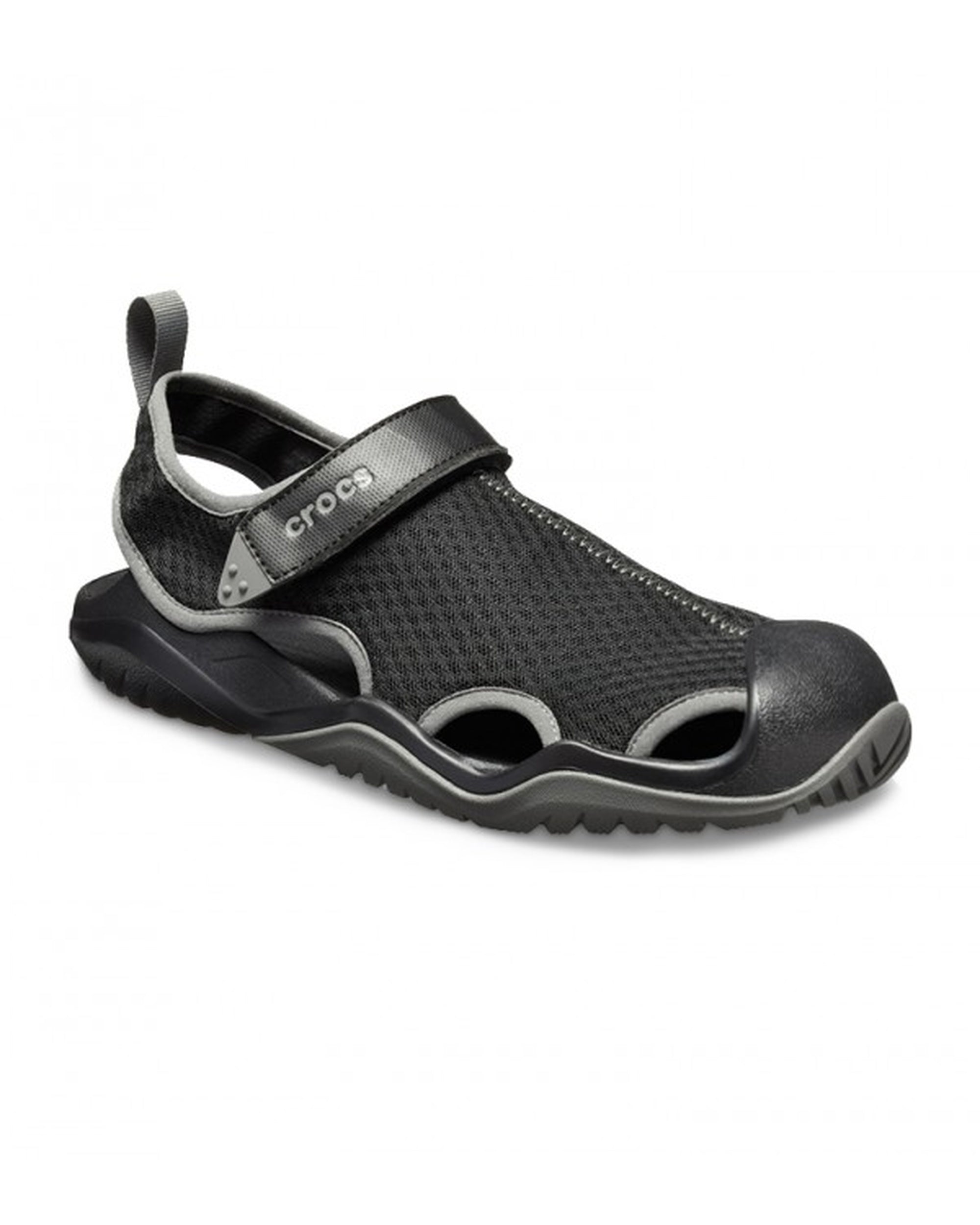 Men-Crocs-Swiftwater Sandal 205289-001 Black-UK-10