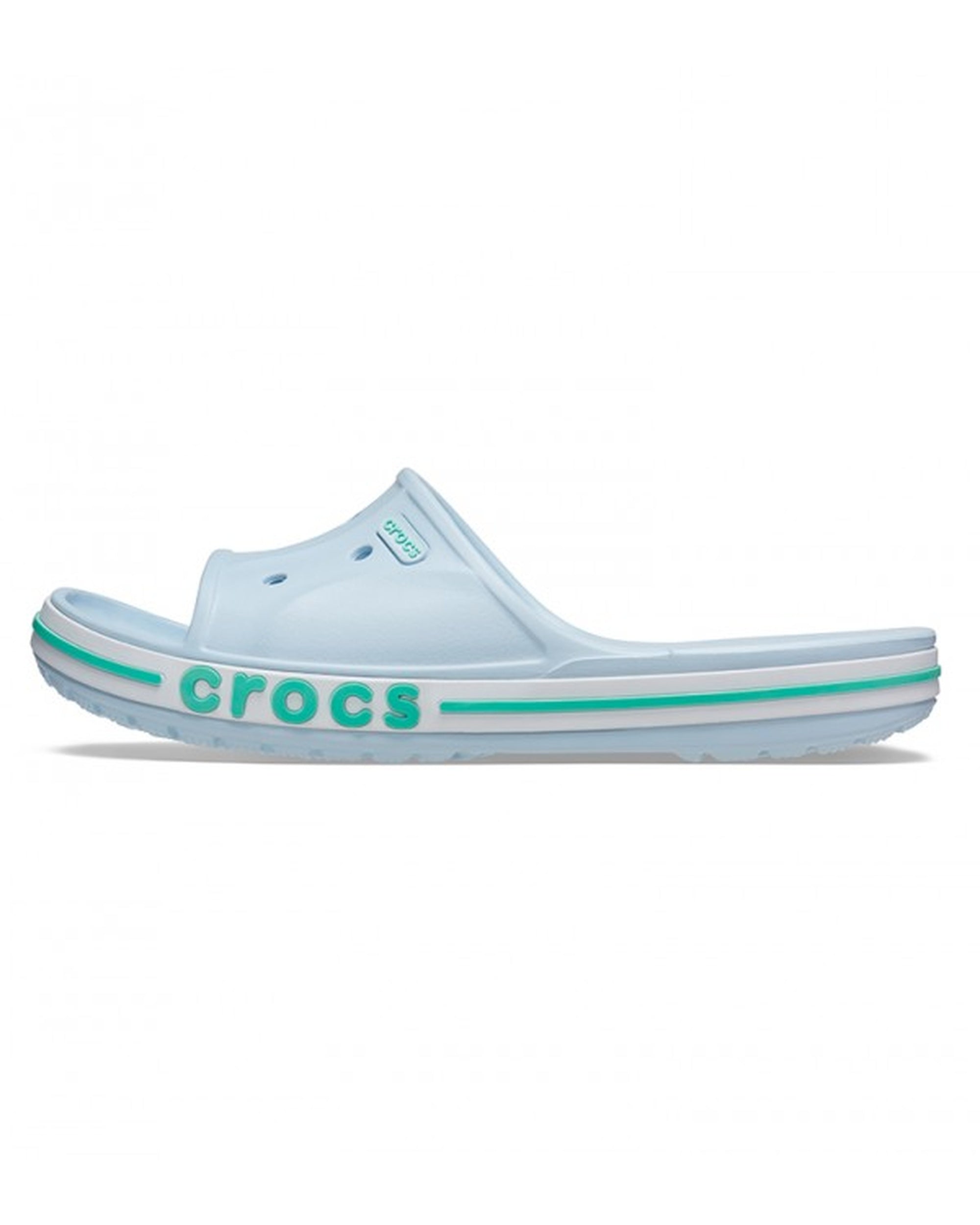 Unisex Adult-Crocs-Bayaband Slide 205392-4SX Mineral Blue/Pistachio-UK-10