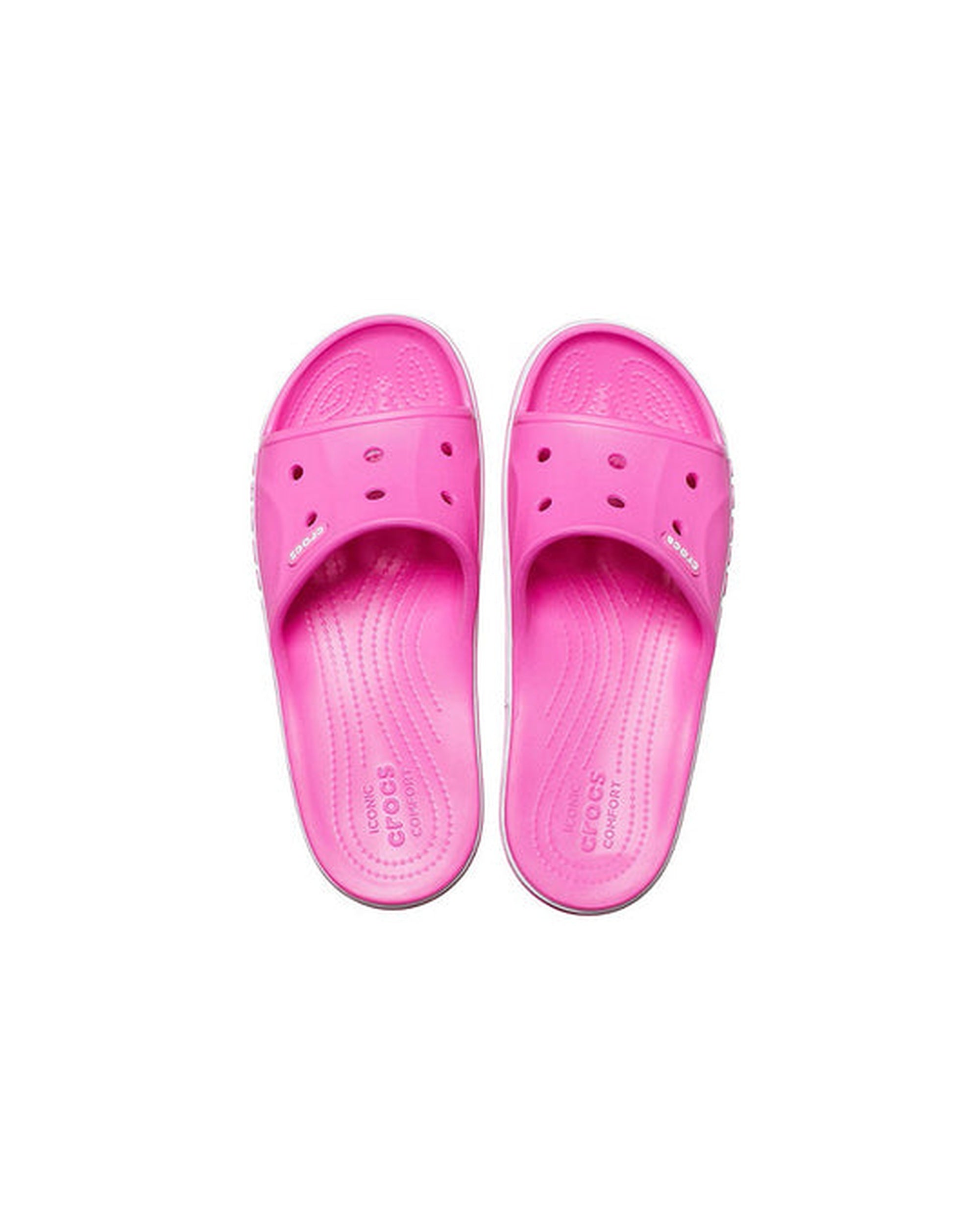 Unisex Adult-Crocs-Bayaband Slide 205392-6QQ Electric Pink-UK-10