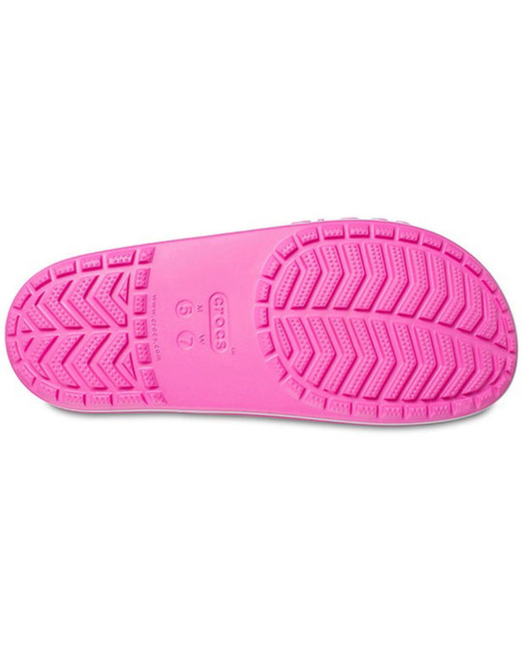 Unisex Adult-Crocs-Bayaband Slide 205392-6QQ Electric Pink-UK-10