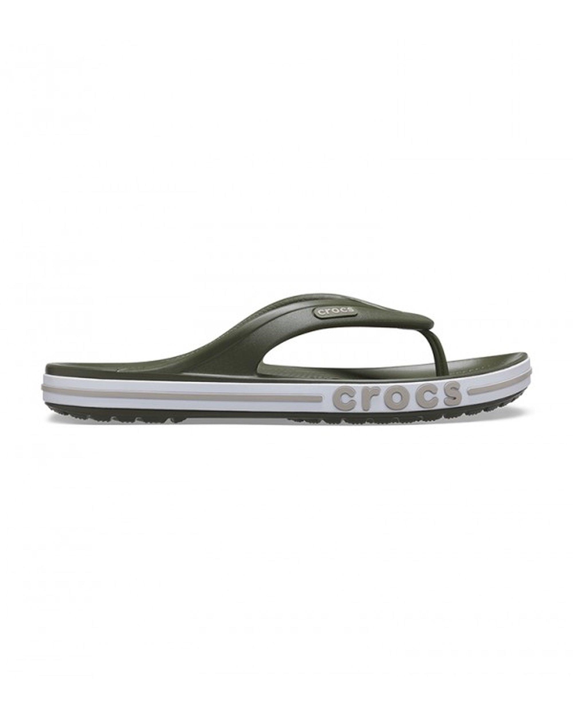 Unisex Adult-Crocs-Bayaband Flip 205393-3TQ Army Green/Cobblestone-UK-9