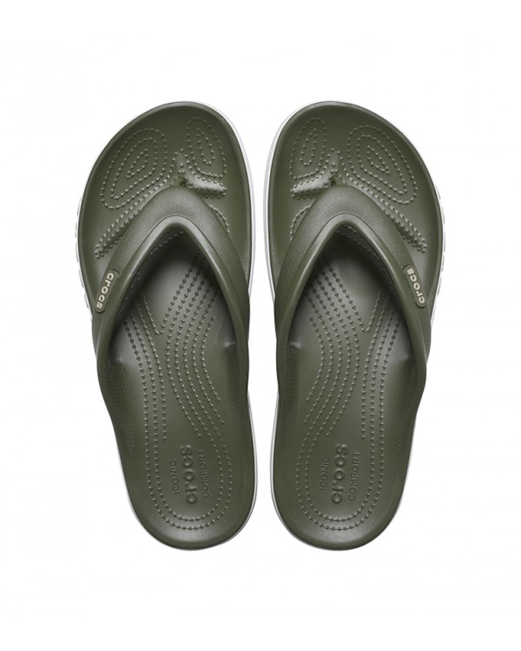 Unisex Adult-Crocs-Bayaband Flip 205393-3TQ Army Green/Cobblestone-UK-9
