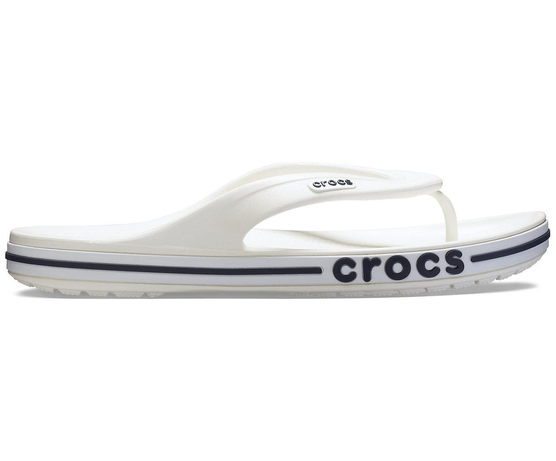 Crocs Bayaband Flip-Flop β Men, White/Navy (205393-126)