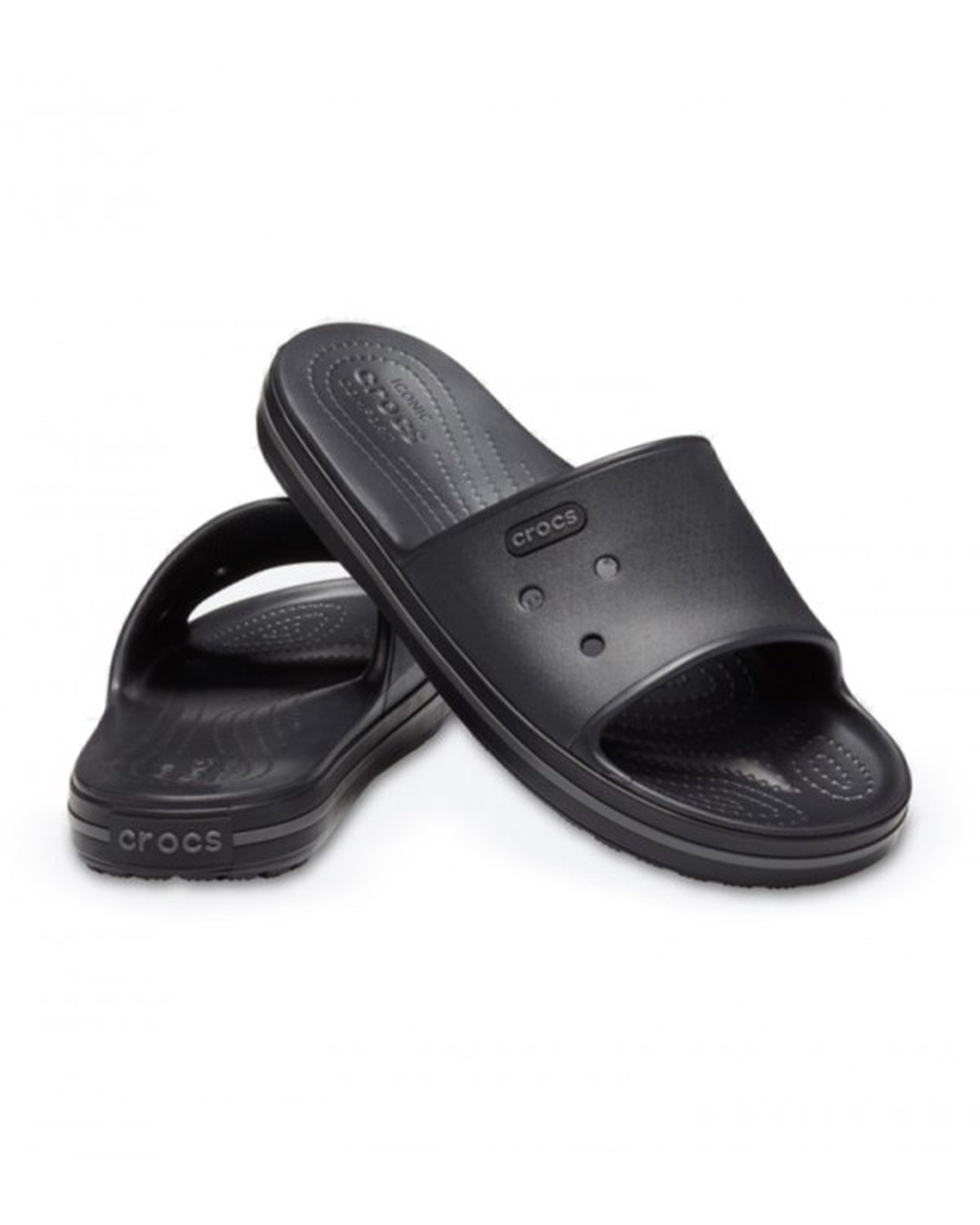 Crocband-Slide-Unisex Adult-Black/Graphite-205733-02S