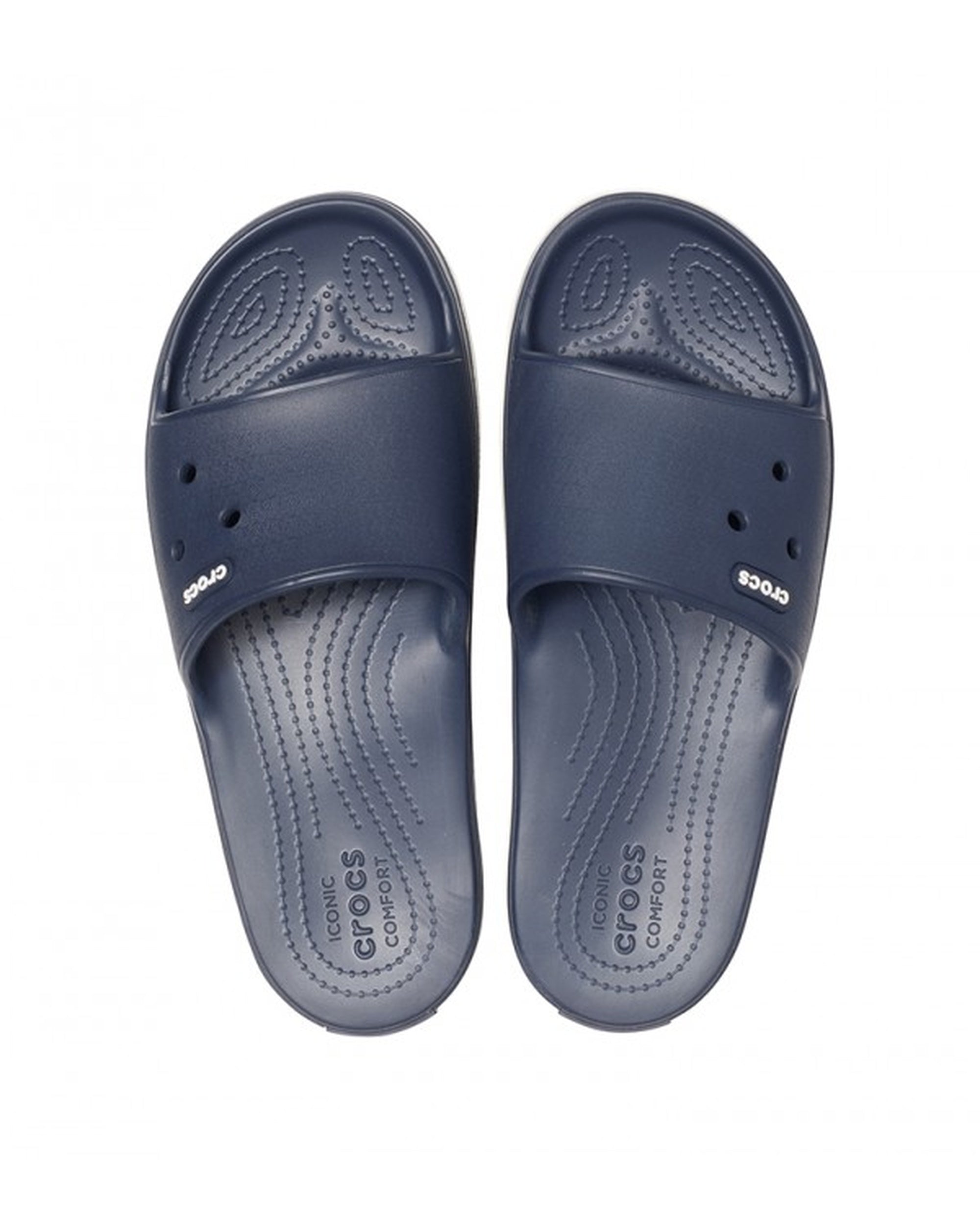 Unisex Adult-Crocs-Crocband Slide 205733-462 Navy/White-UK-9