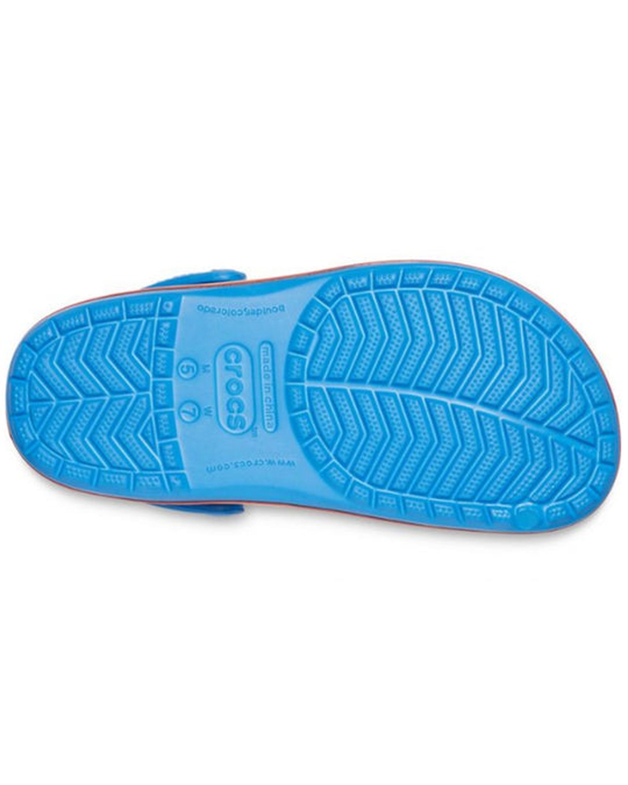 Crocband-Clog-Unisex Adult-Prep Blue/Scarlet-206379-4KJ