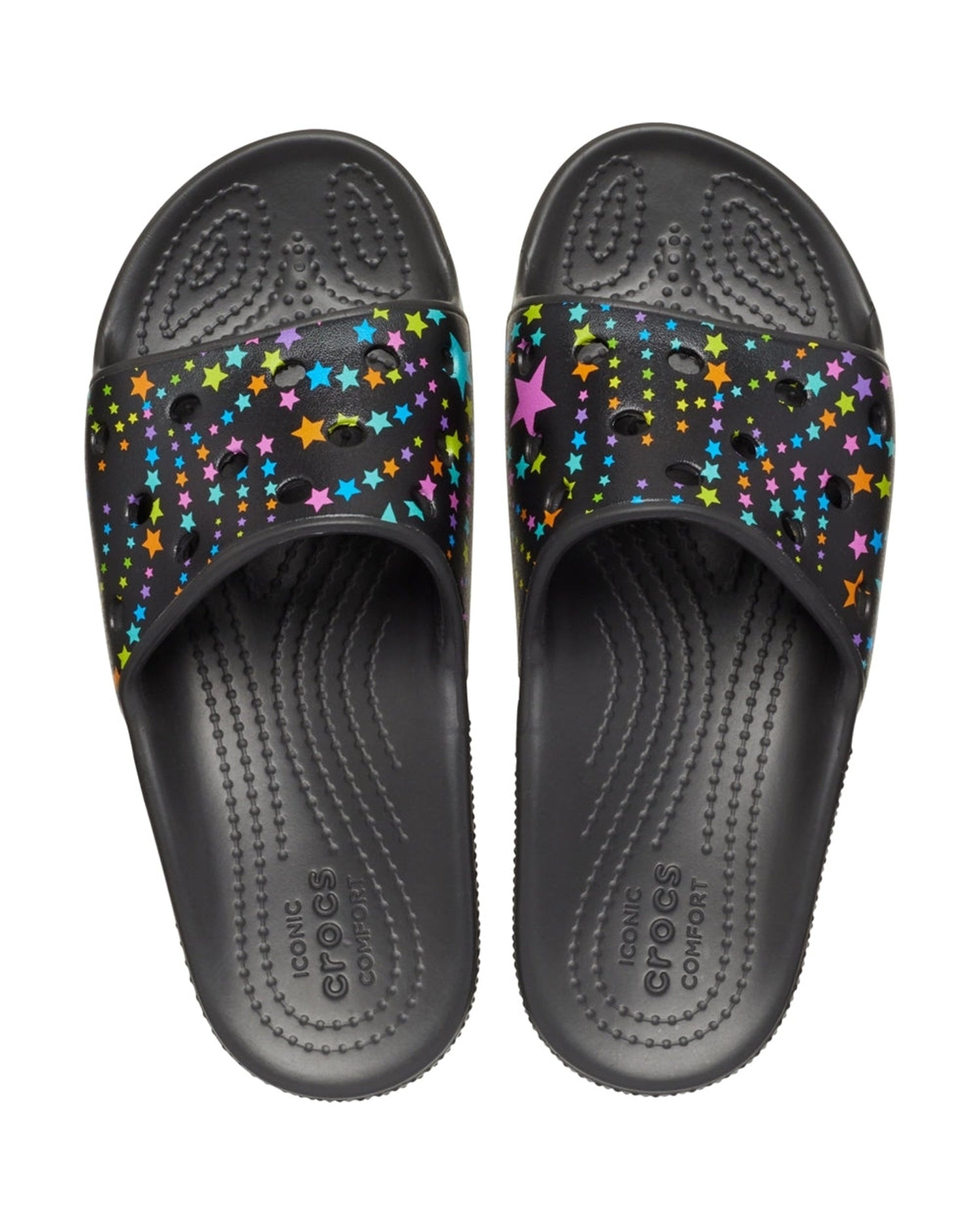 Classic-Slide-Kids-Black/Multi-206485-0C4