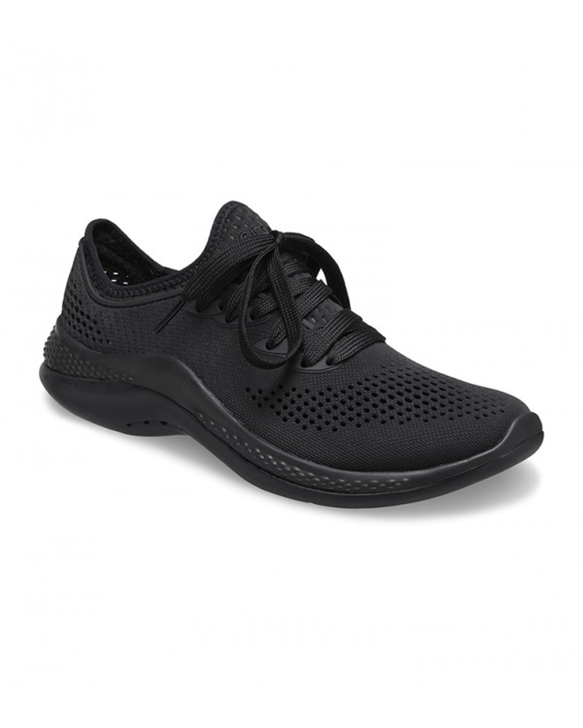 Women-Crocs-Literide Shoe 206705-060 Black/Black-UK-9