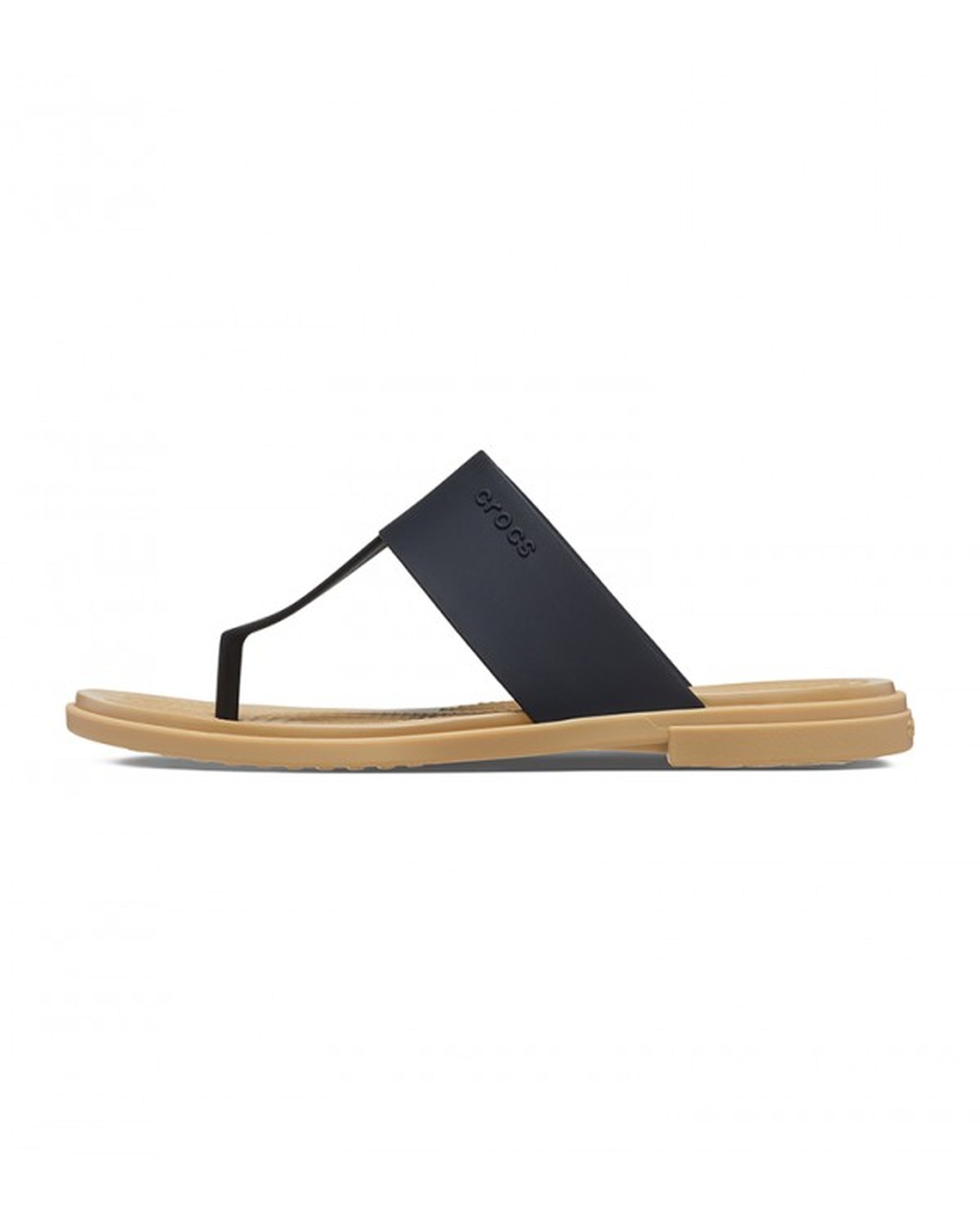 Women-Crocs-Tulum Flip 206752-00W Black/Tan-UK-9