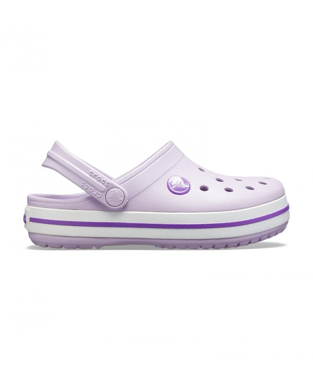 Crocs Crocband Clog โ Toddlers, Lavender/Neon Purple (207005)