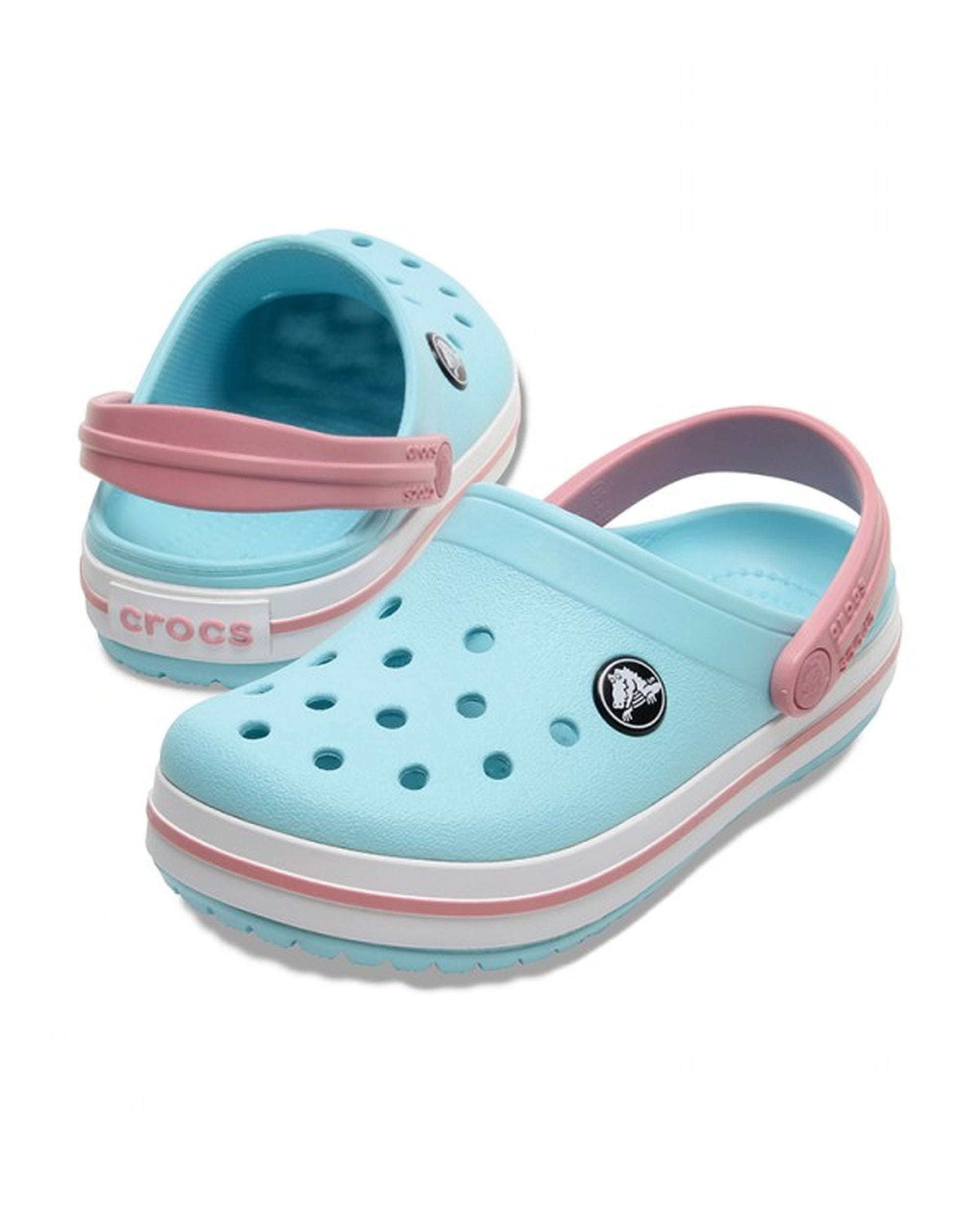 Crocband-Clog-Unisex Kids-Ice Blue/White-207006-4S3