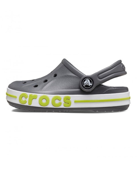 Crocs Bayaband Clog β Toddlers, Slate Grey/Lime Punch (207018)