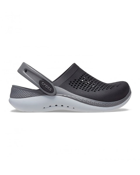 Crocs LiteRide Clog β Boys, Black/Slate Grey
