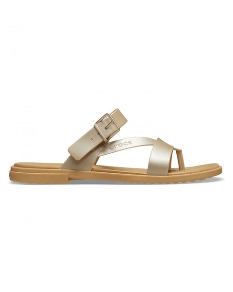 Crocs Tulum Flip-Flop β Women, Metallic Champagne