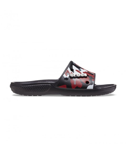 Crocs Classic Slide β Men, Black/Red (207280-063)