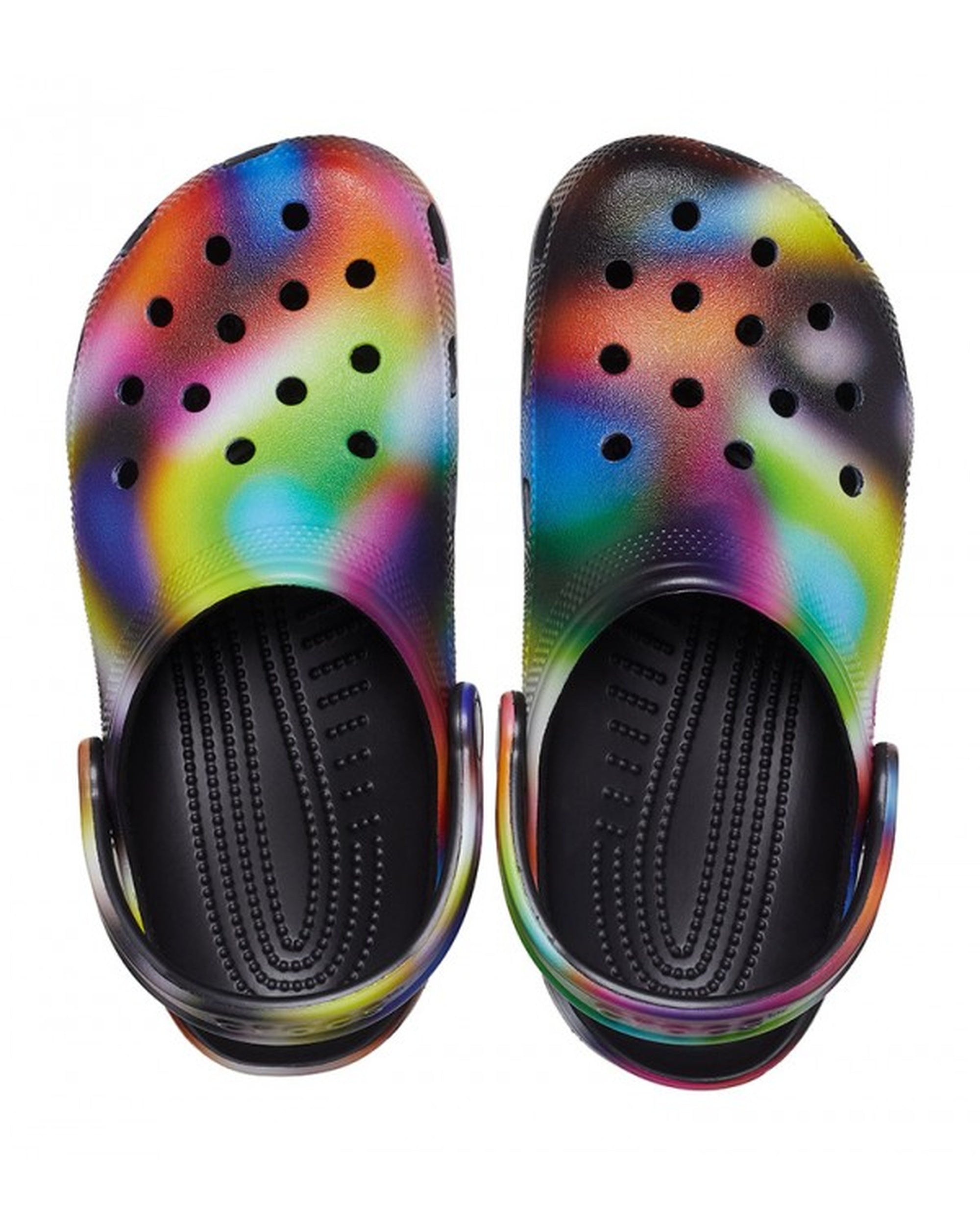 Unisex Adult-Crocs-Classic Clog 207556-0C4 Black/Multi-UK-10
