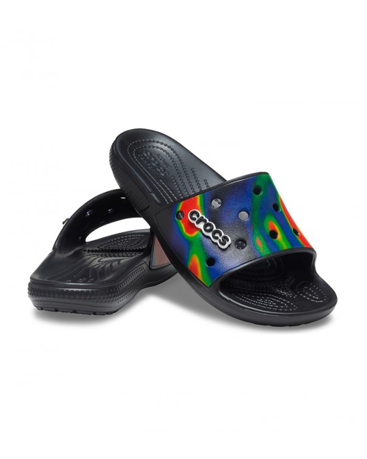 Classic-Slide-Unisex Adult-Black/Navy-207557-089