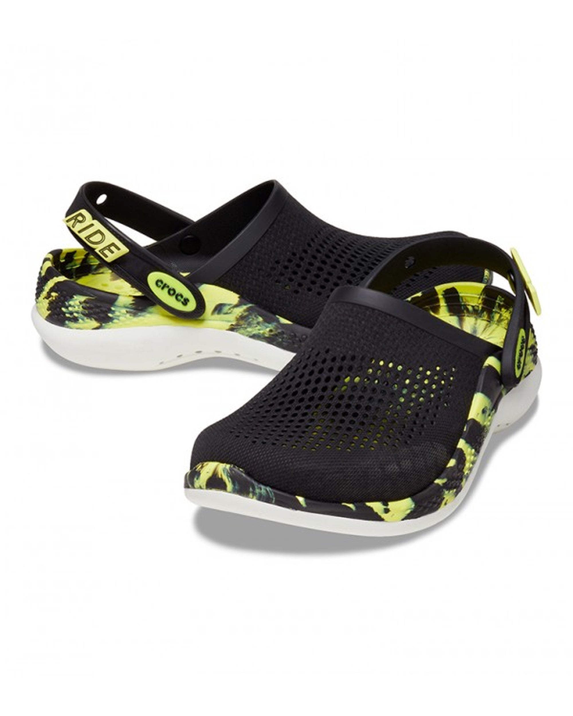 Literide-Clog-Unisex Adult-Black/Citrus-207634-02K