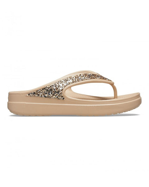 Crocs Sloane Flip-Flop β Women, Chai/Gold