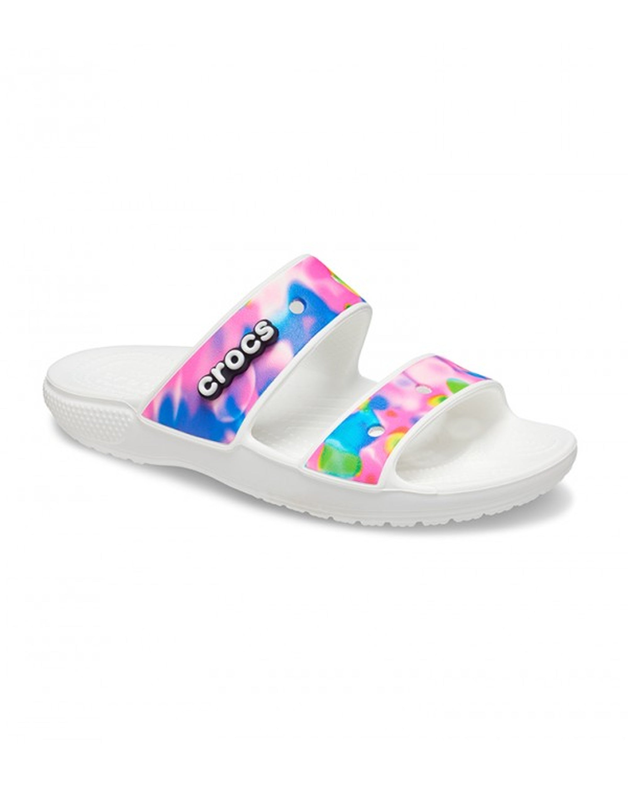 Unisex Adult-Crocs-Classic Sandal 207771-102 White/Pink-UK-14