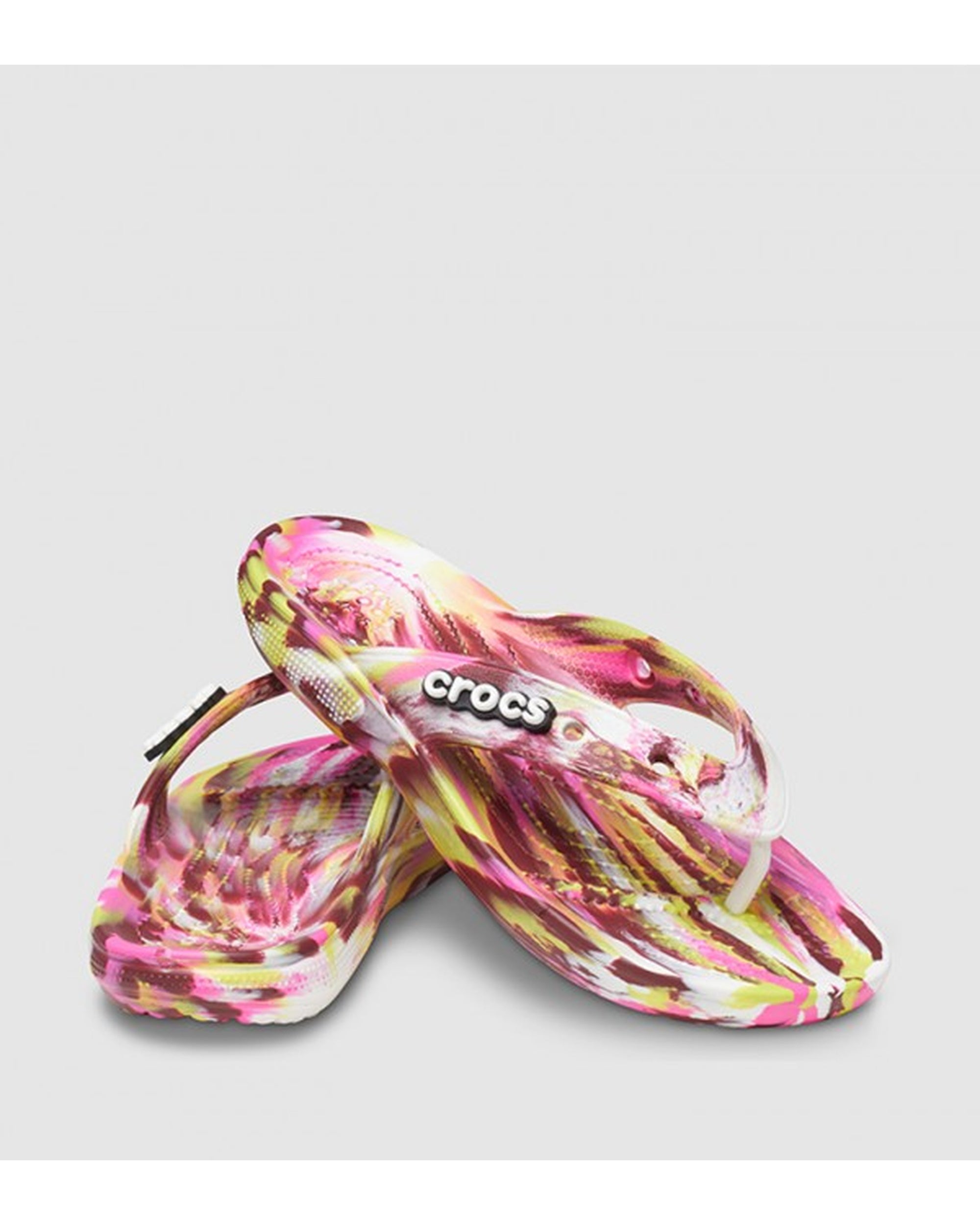 Unisex Adult-Crocs-Classic Flip 207822-6RW Electric Pink/Multi-UK-10