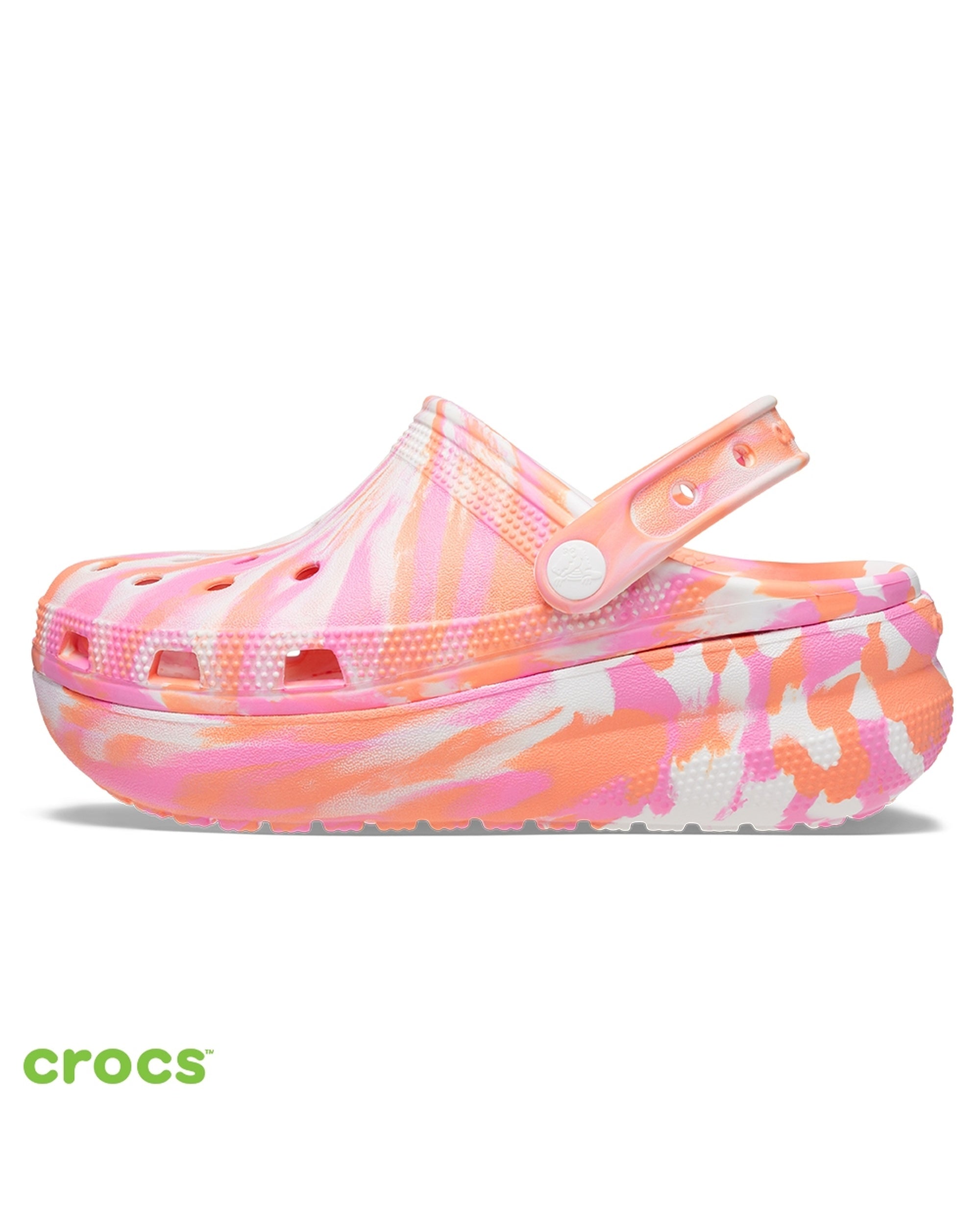 Crocs-Kids Classic Clog 207837-83F Papaya/Multi-7 Years - 20 Cm