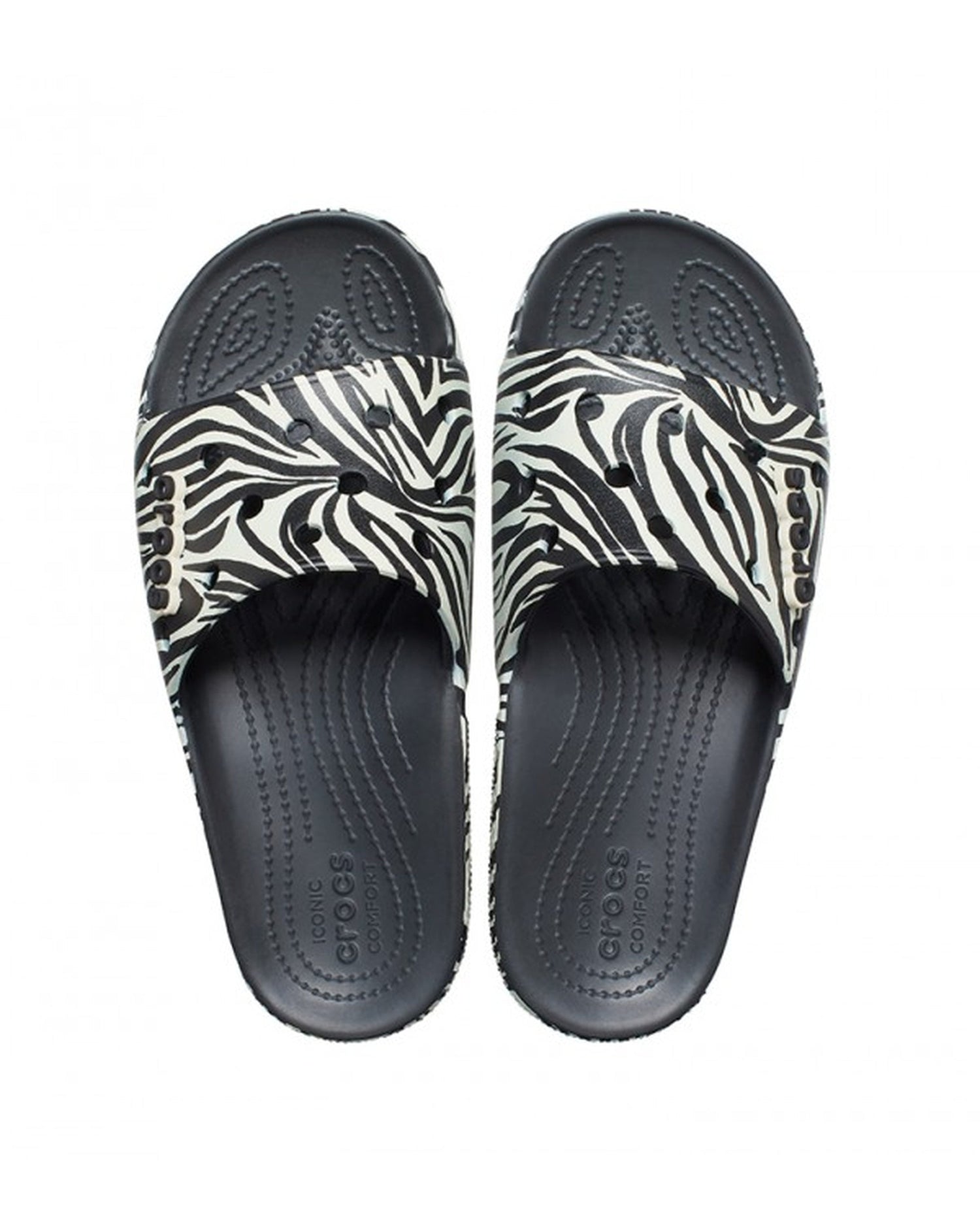 Classic-Slide-Unisex Adult-Black/Zebra Print-207841-0ZG