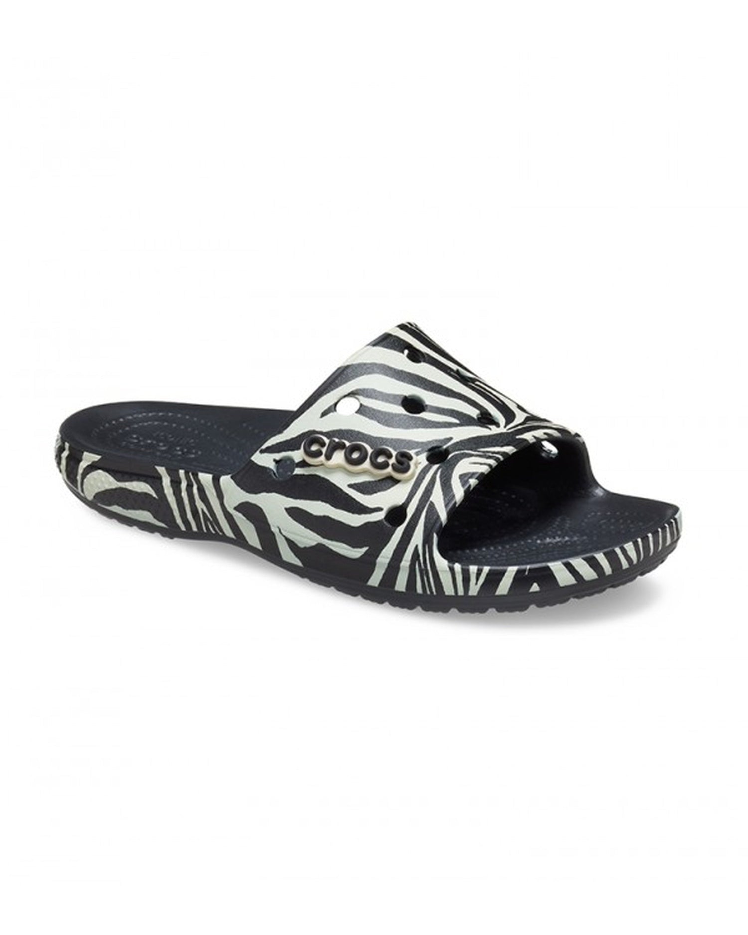 Classic-Slide-Unisex Adult-Black/Zebra Print-207841-0ZG