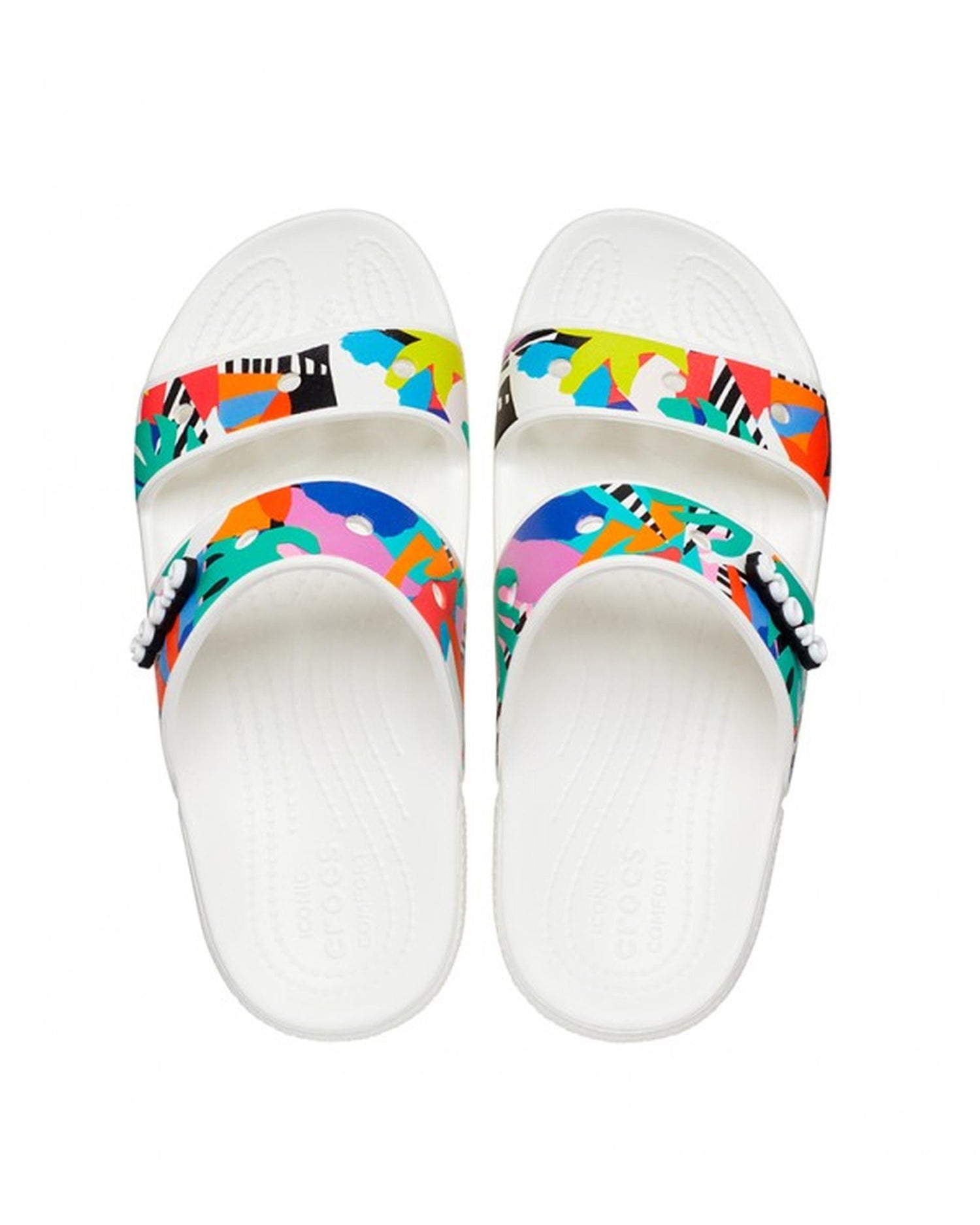 Classic-Sandal-Unisex Adult-White/Multi-207856-94S