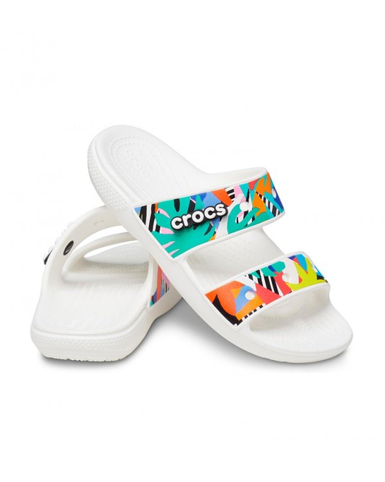 Classic-Sandal-Unisex Adult-White/Multi-207856-94S