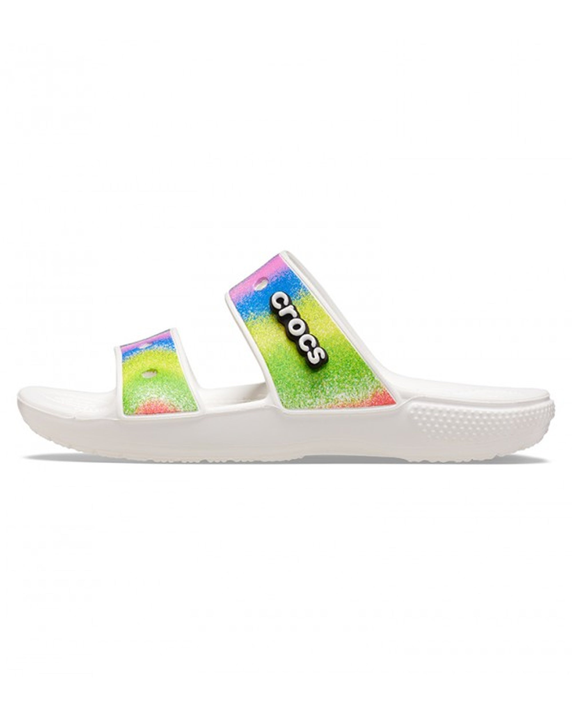 Unisex Adult-Crocs-Classic Sandal 208055-94S White/Multi-UK-10