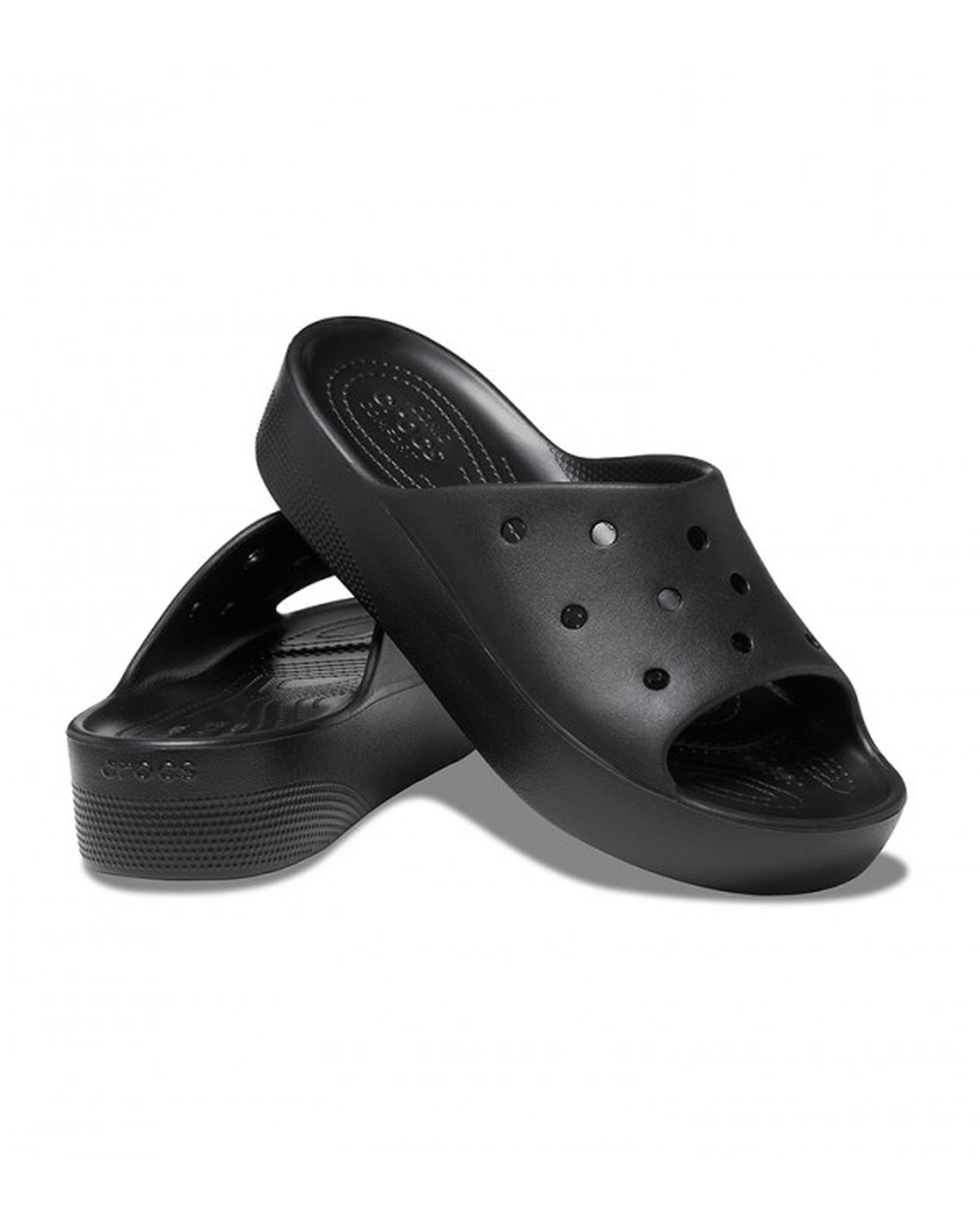 Women-Crocs-Classic Slide 208180-001 Black-UK-9