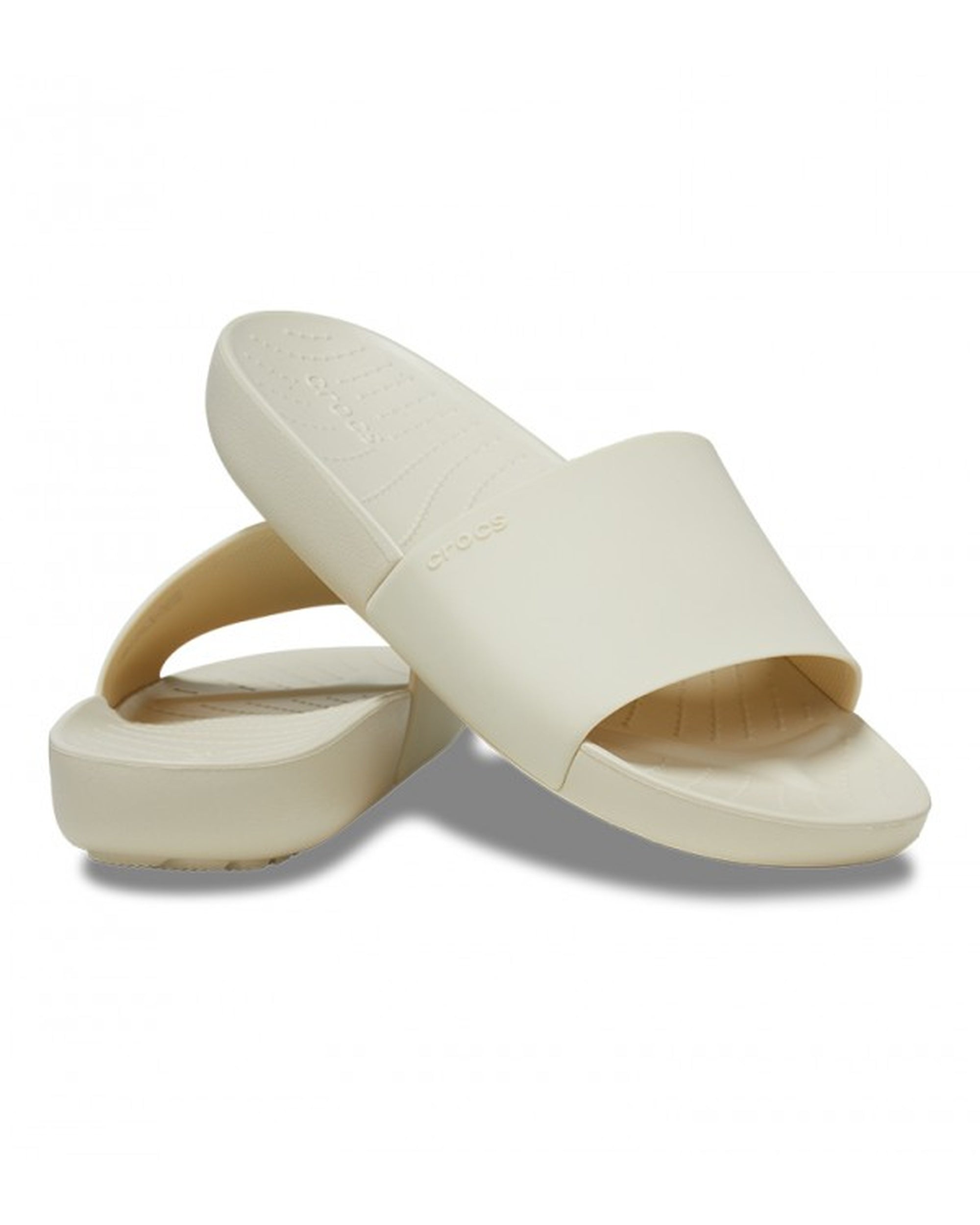 Women-Crocs-Splash Slide 208361-2Y2 Bone-UK-9