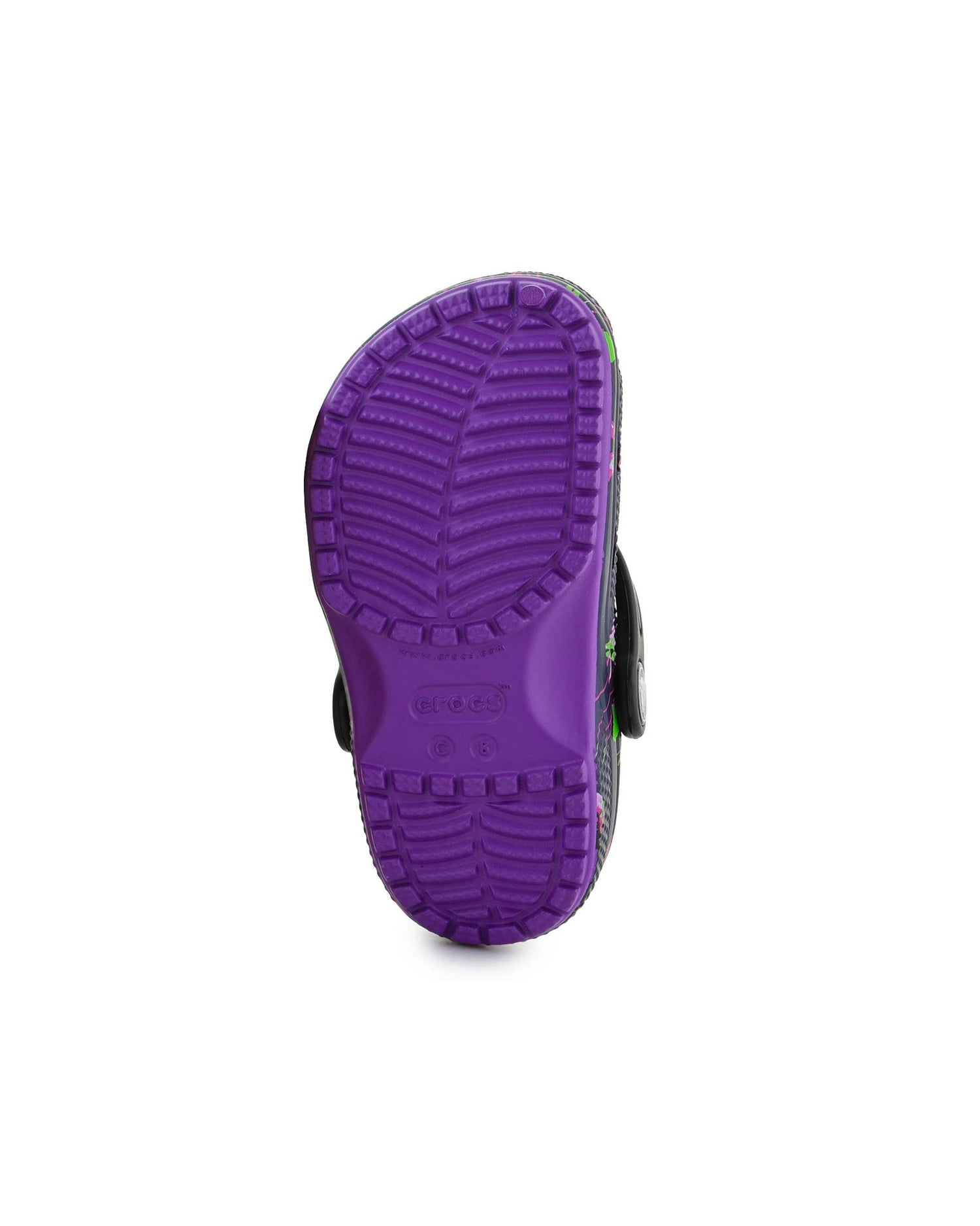 Classic-Clog-Unisex Kids-Neon Purple/Multi-208456-573