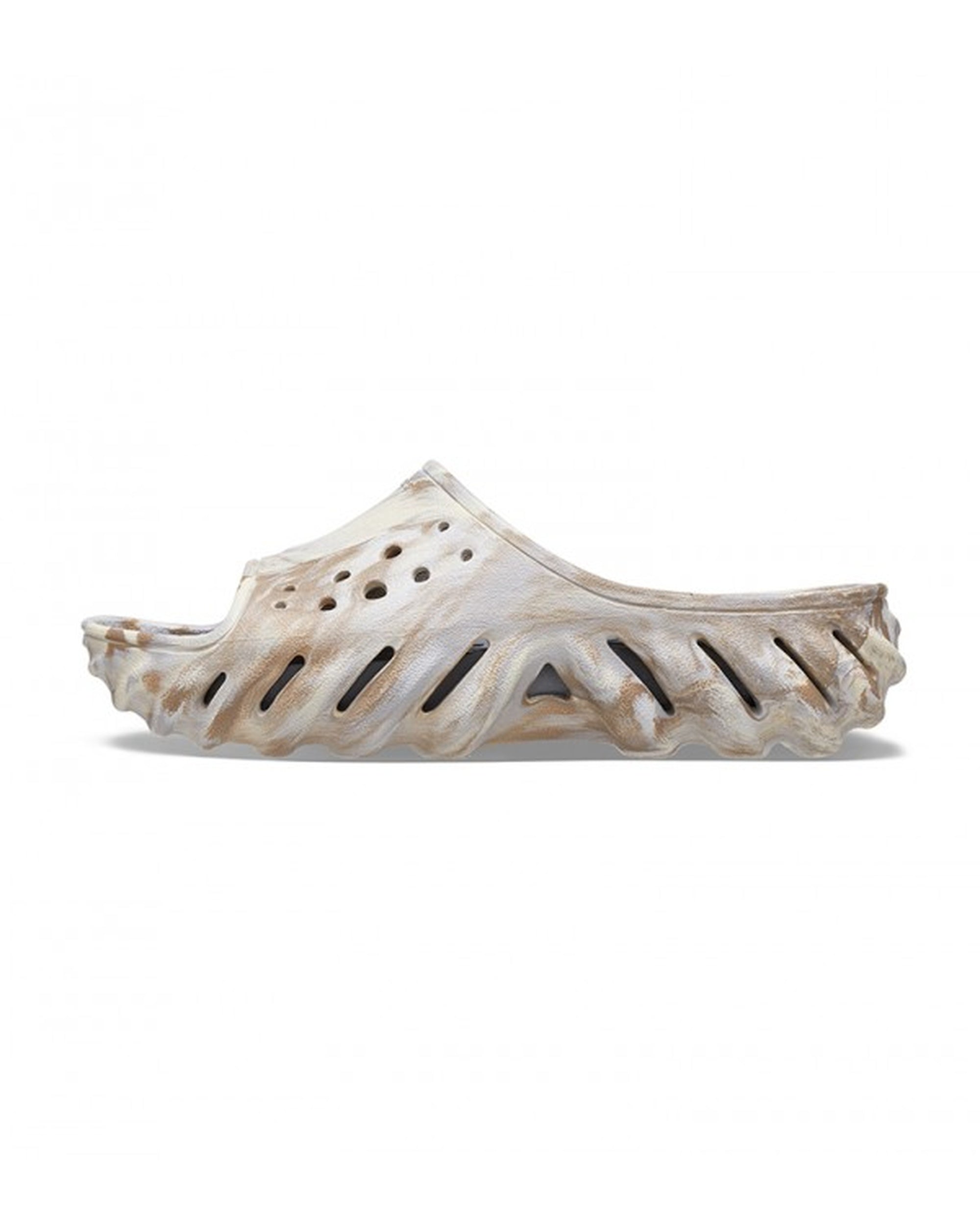 Unisex Adult-Crocs-Echo Slide 208467-2Y3 Bone/Multi-UK-9