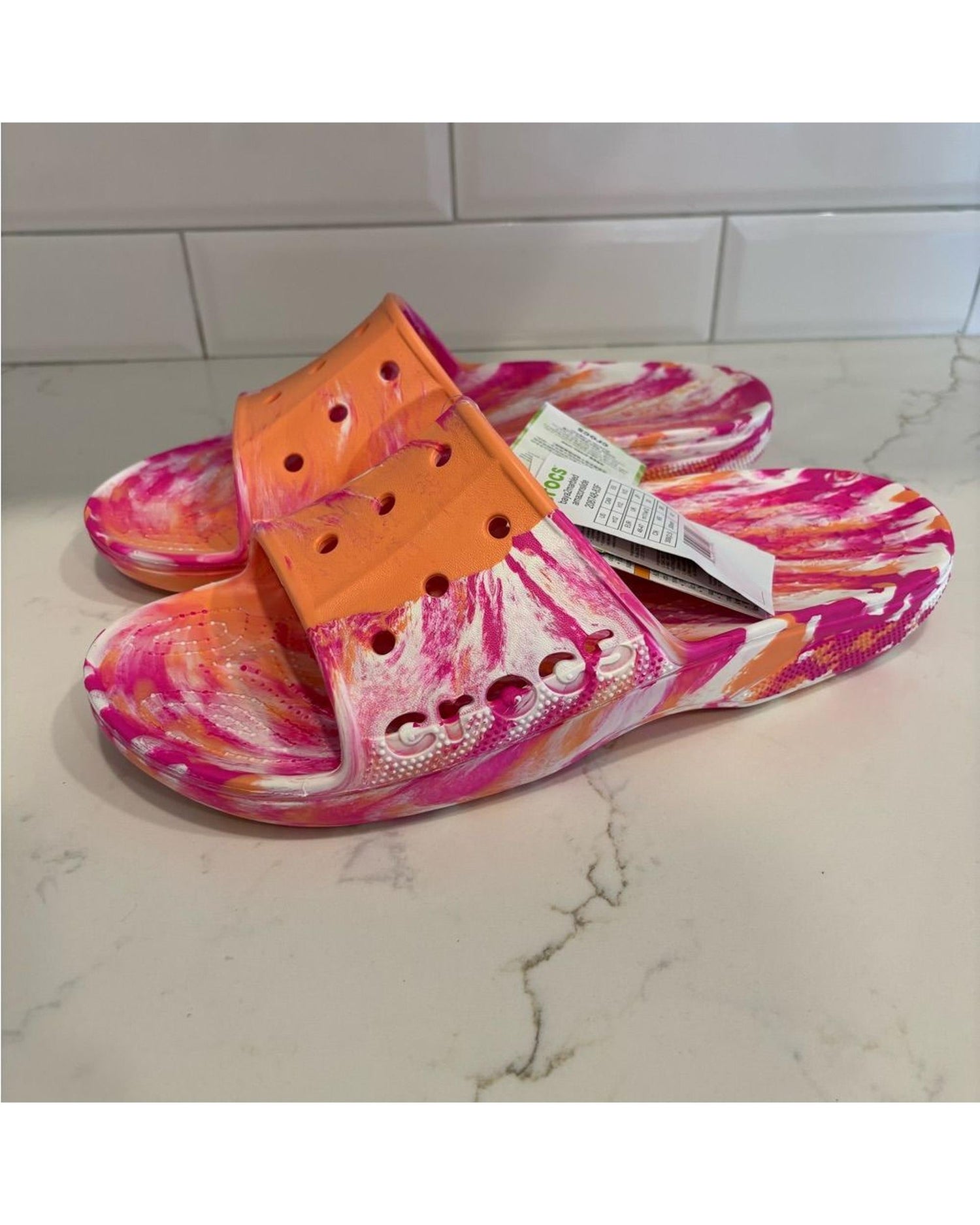 Baya-Slide-Unisex Adult-Papaya/Multi-208748-83F