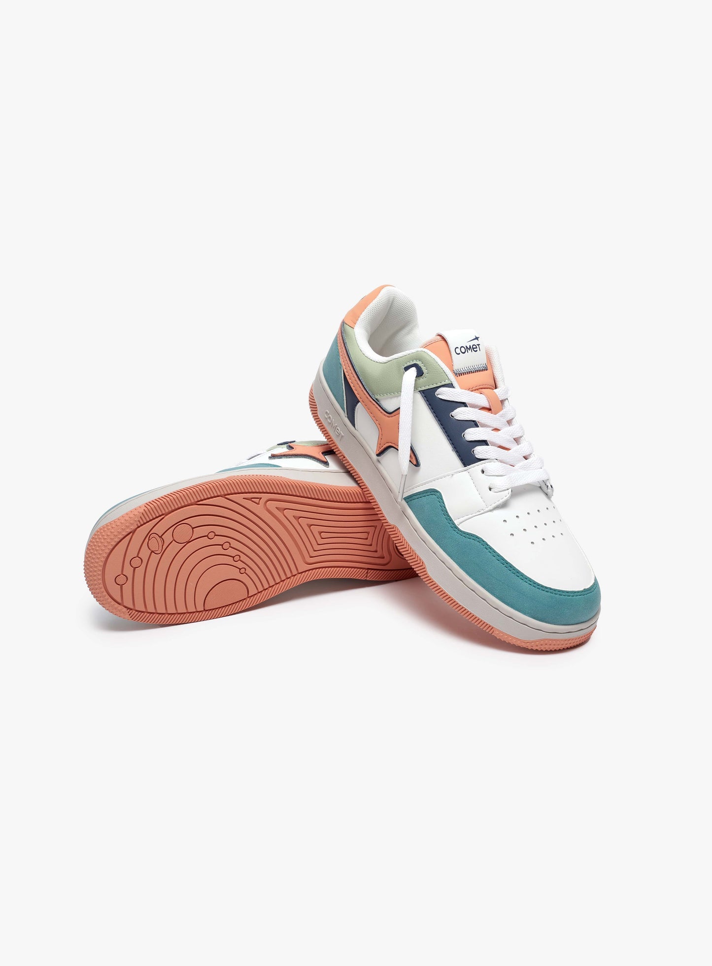 COMET-LOW TOP SNEAKER MULTI CORAL