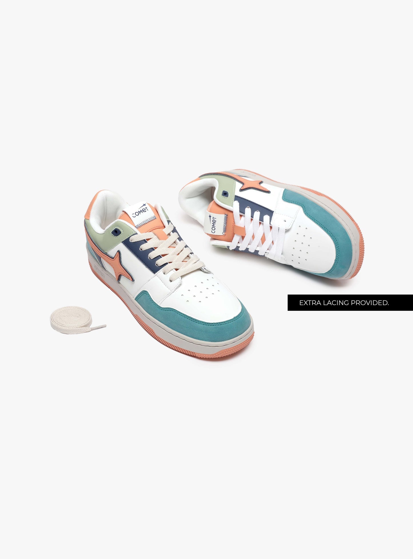 COMET-LOW TOP SNEAKER MULTI CORAL