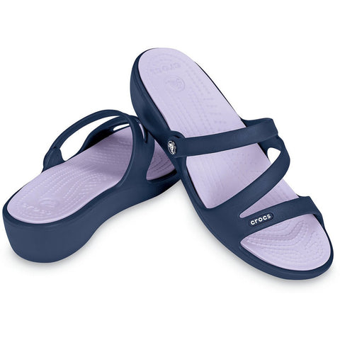 Patricia-Wedge-Women-Navy/Lavender-10386-41U