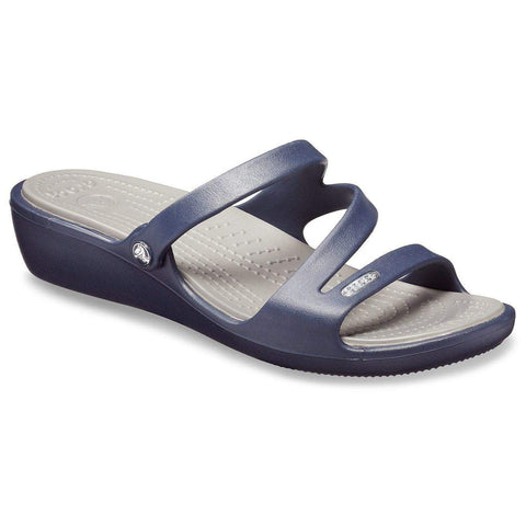 Crocs Patricia Wedge — Women, Navy/Smoke