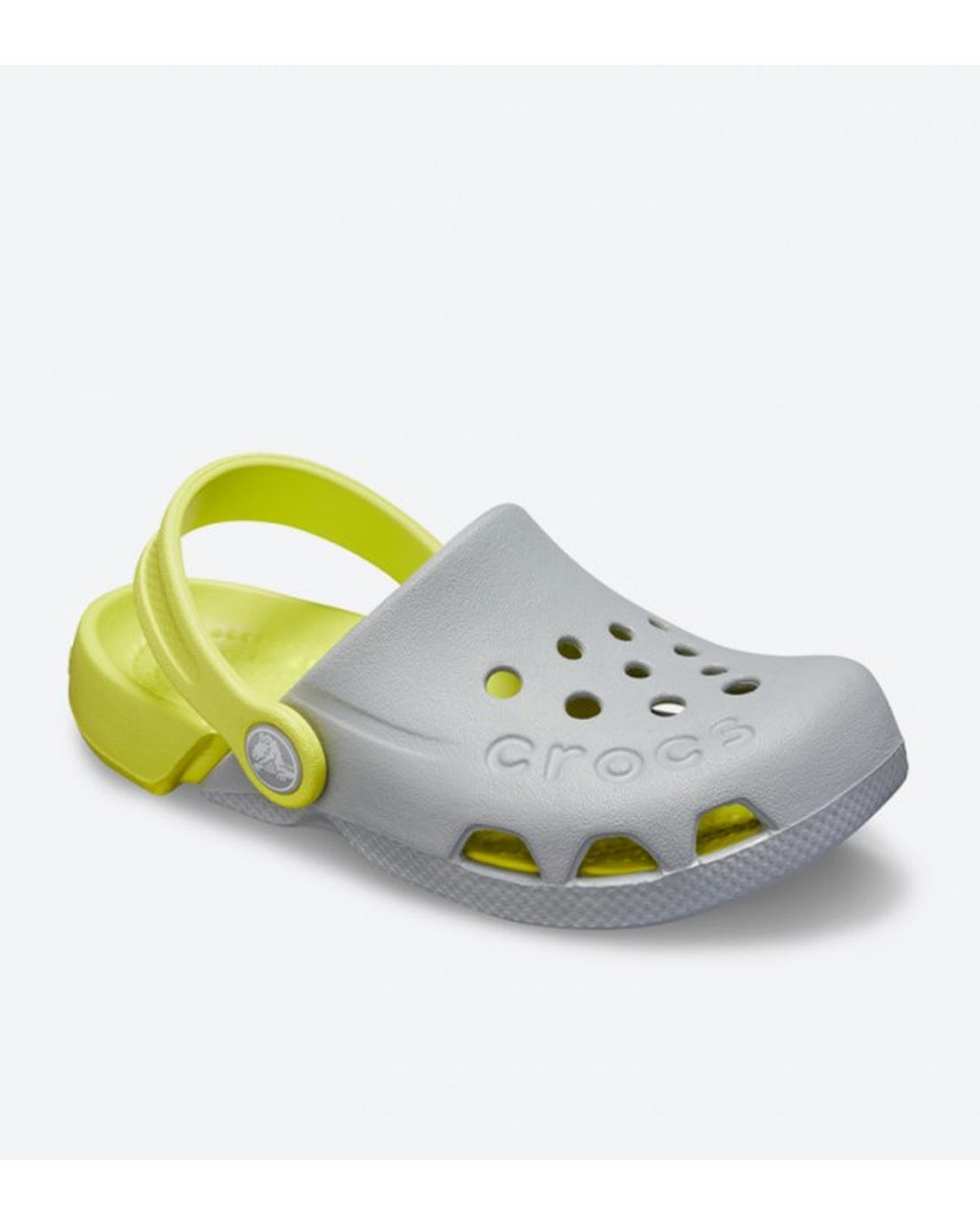 Crocs Electro Clog — Toddlers, Light Grey/Citrus